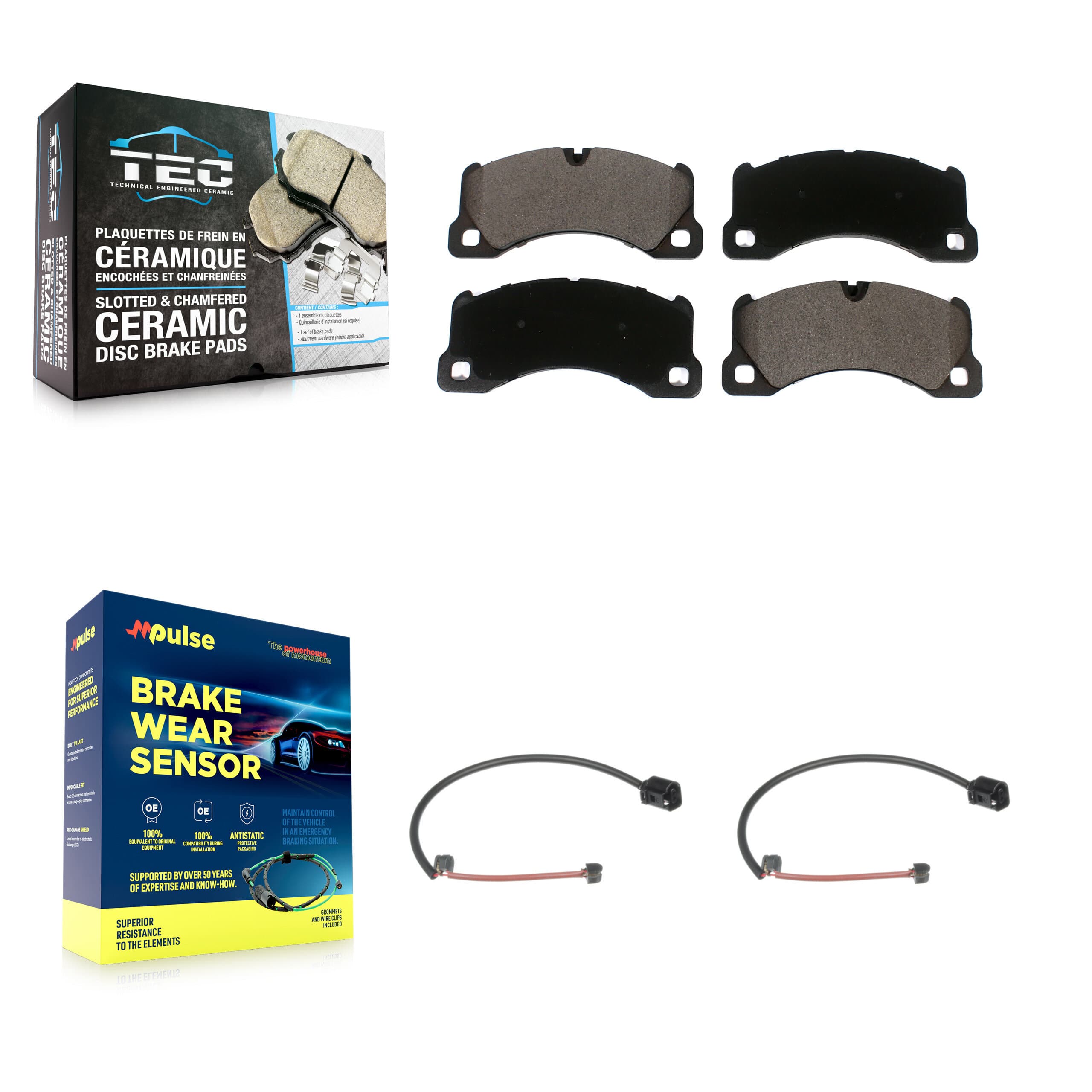 TEC - KTW-101690 - Front Disc Brake Pad Kits image 1