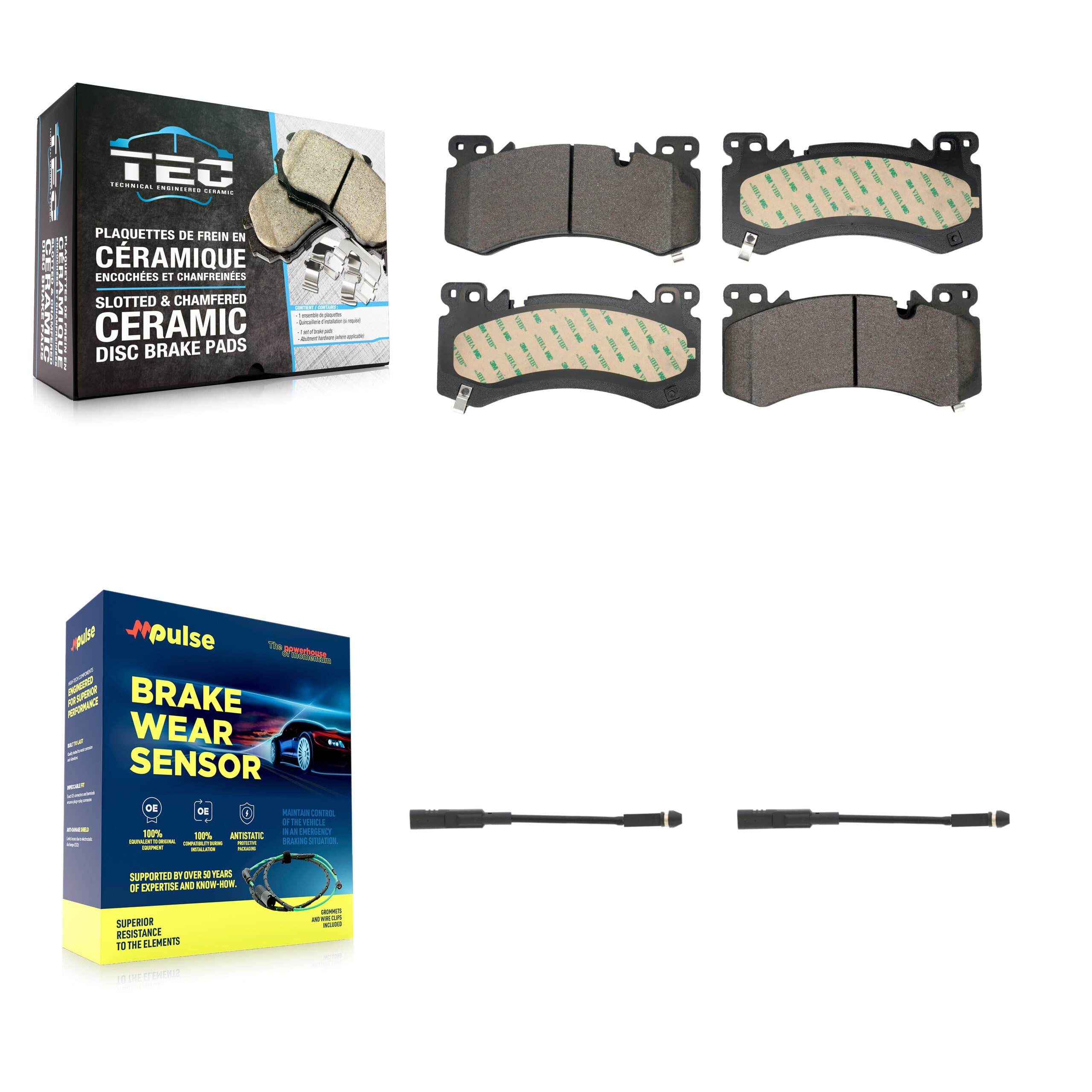 TEC - KTW-101693 - Front Disc Brake Pad Kits image 1