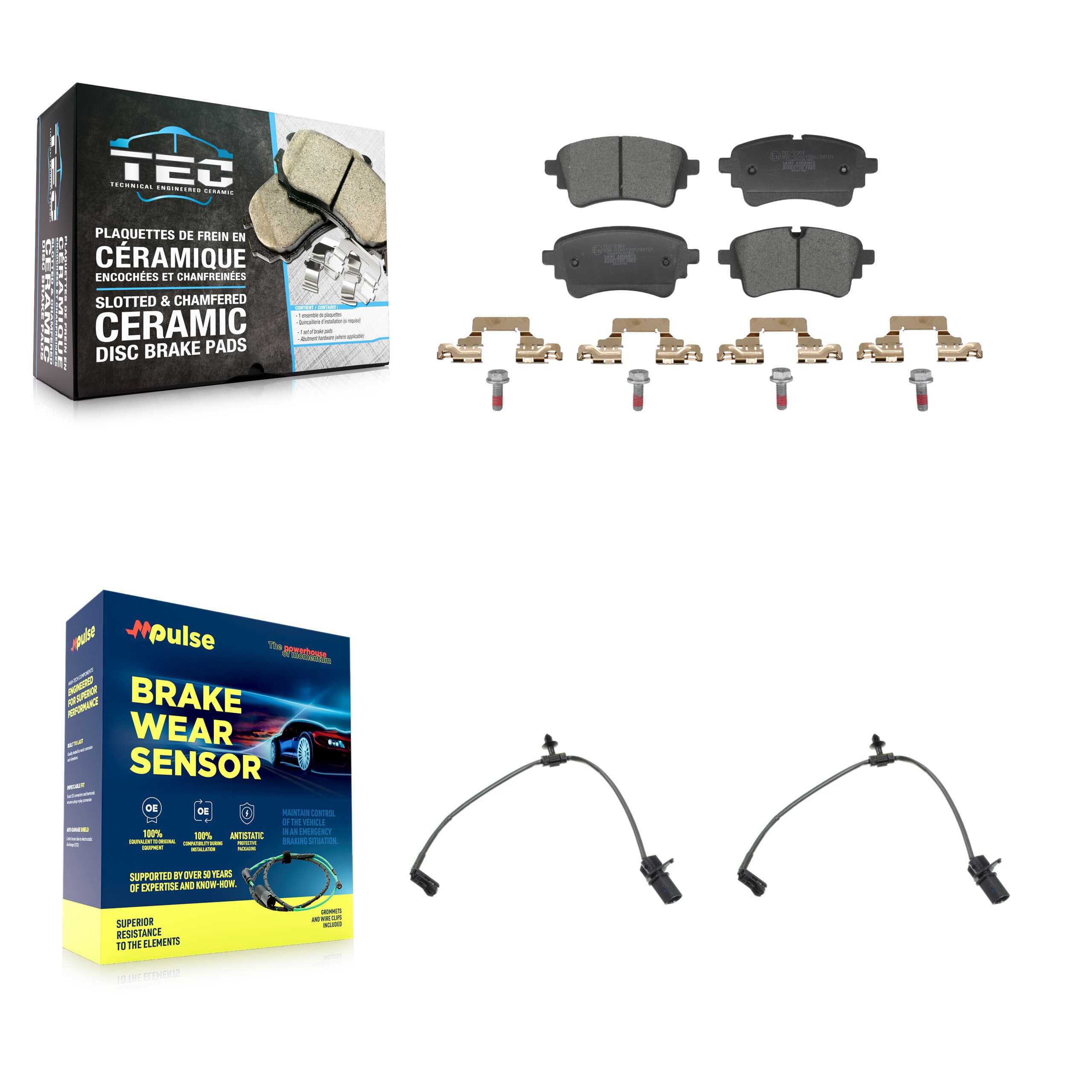 TEC - KTW-101726 - Rear Disc Brake Pad Kits image 1