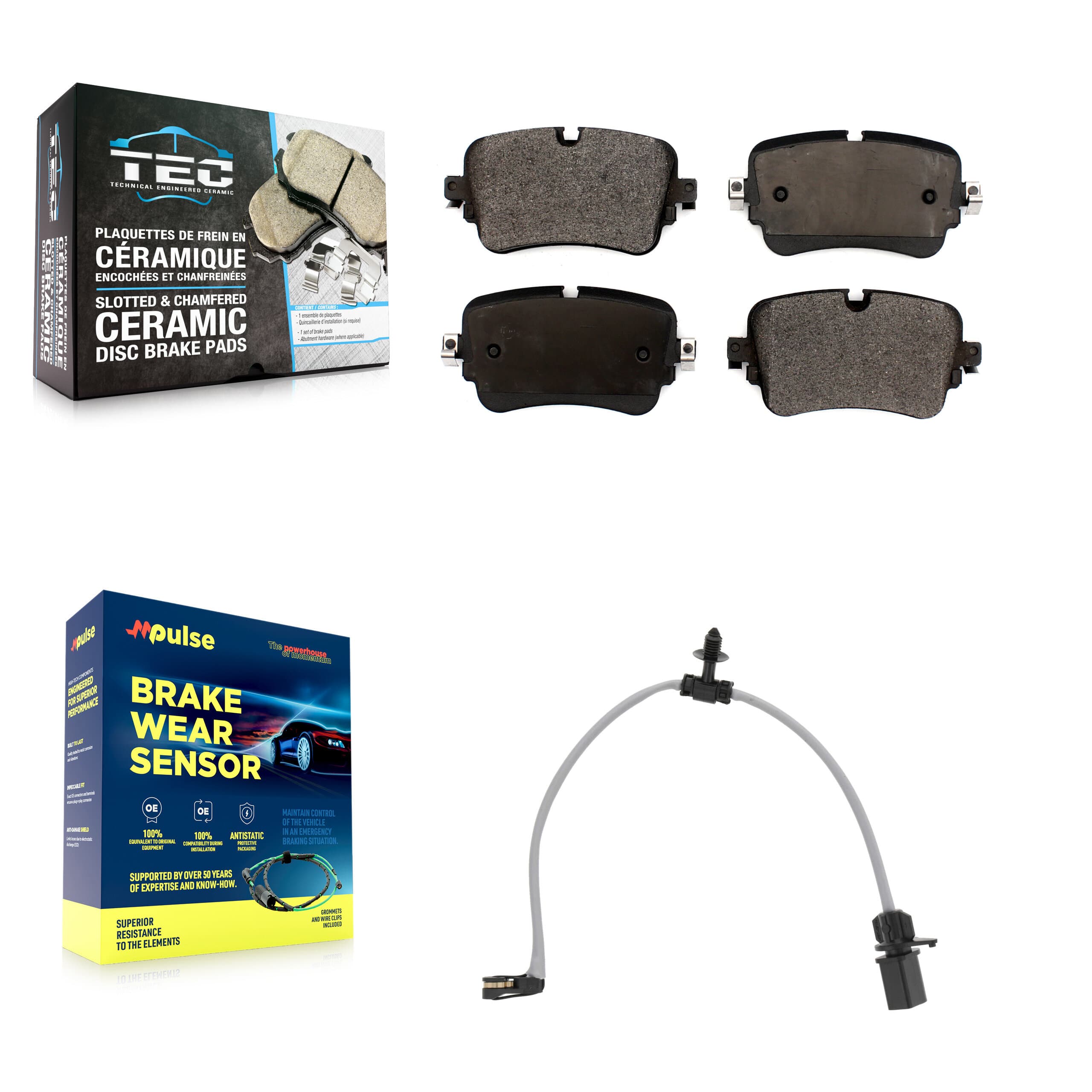 TEC - KTW-101739 - Rear Disc Brake Pad Kits image 1