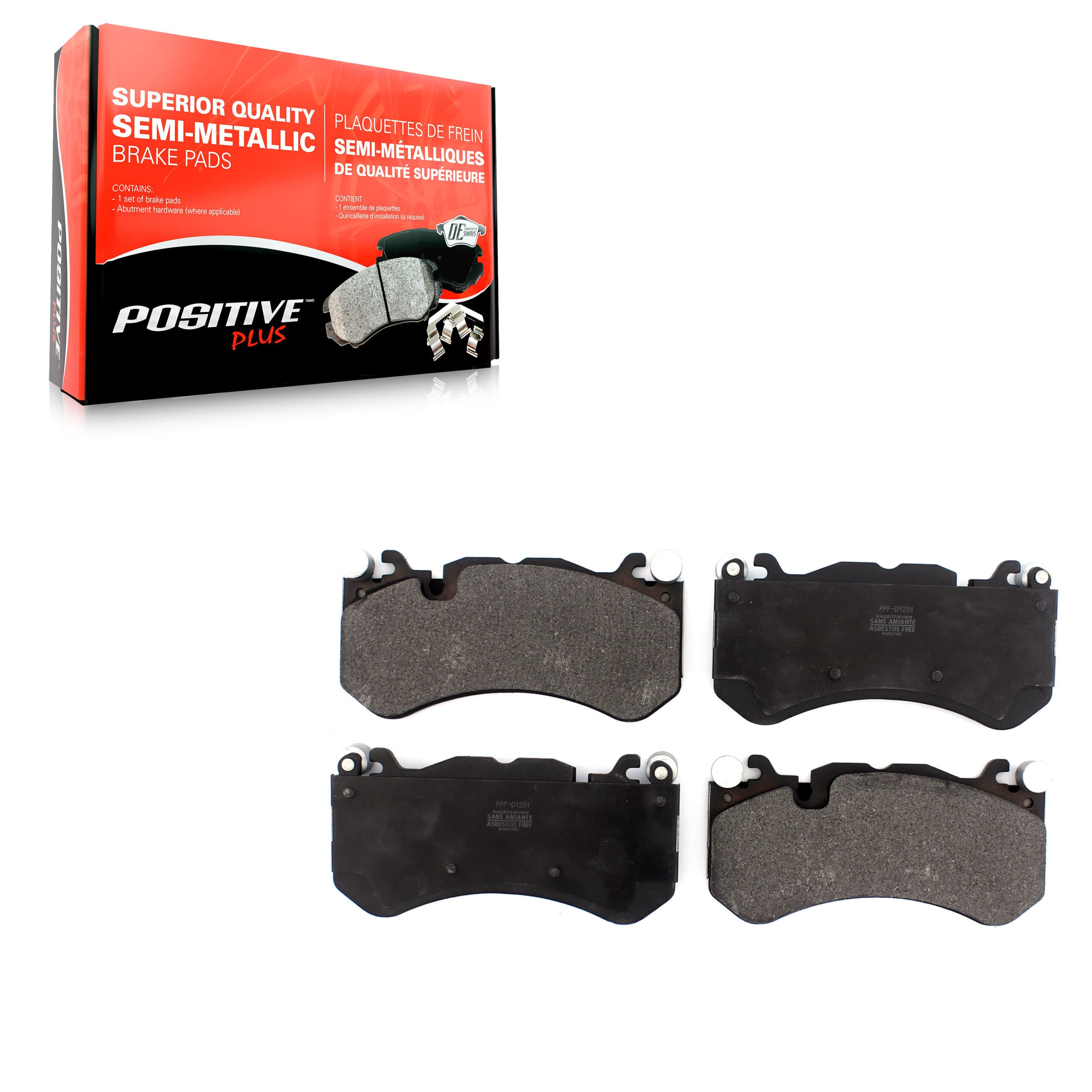 Positive Plus - PPF-D1291 - Front Disc Brake Pad image 1