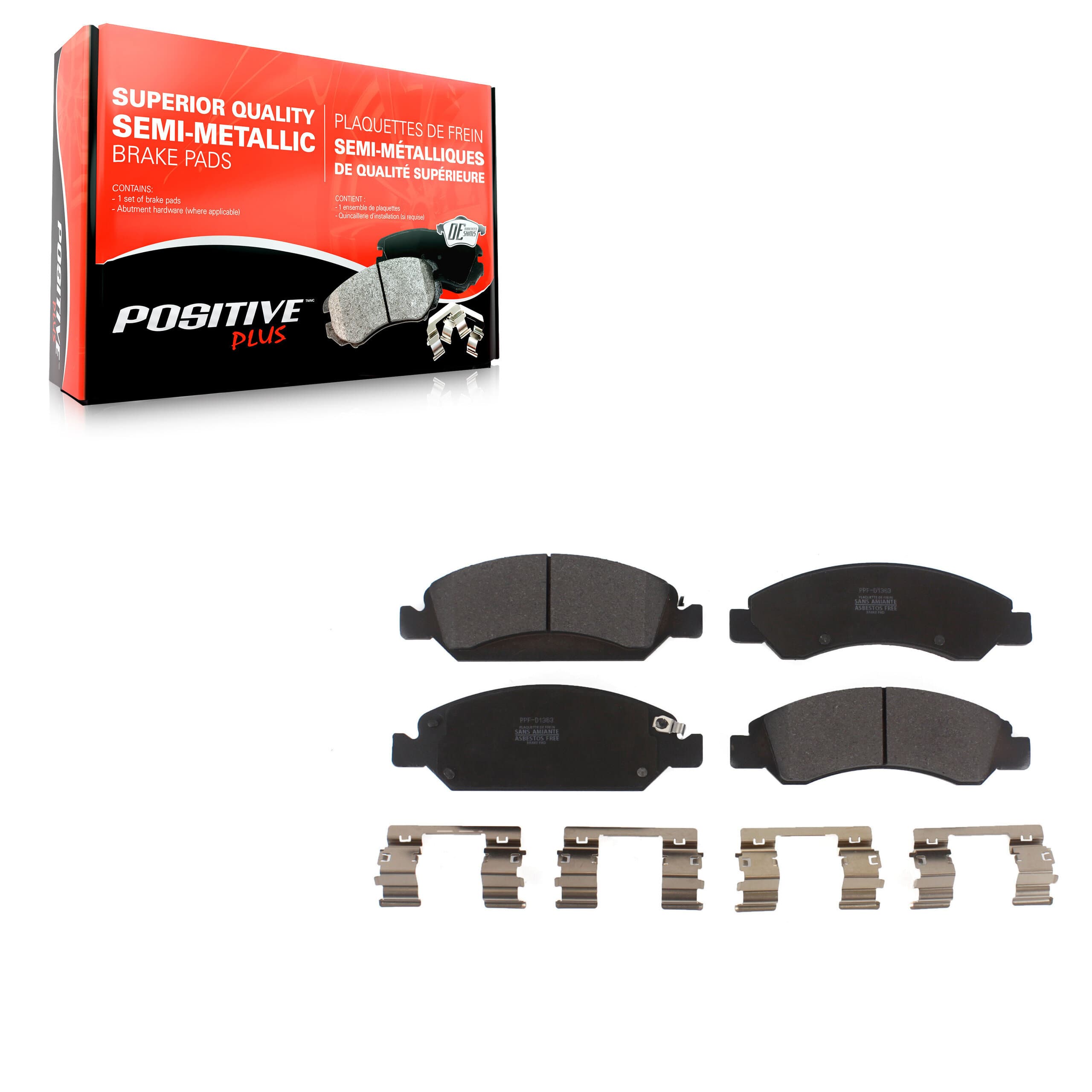 Positive Plus - PPF-D1363 - Front Disc Brake Pad image 1