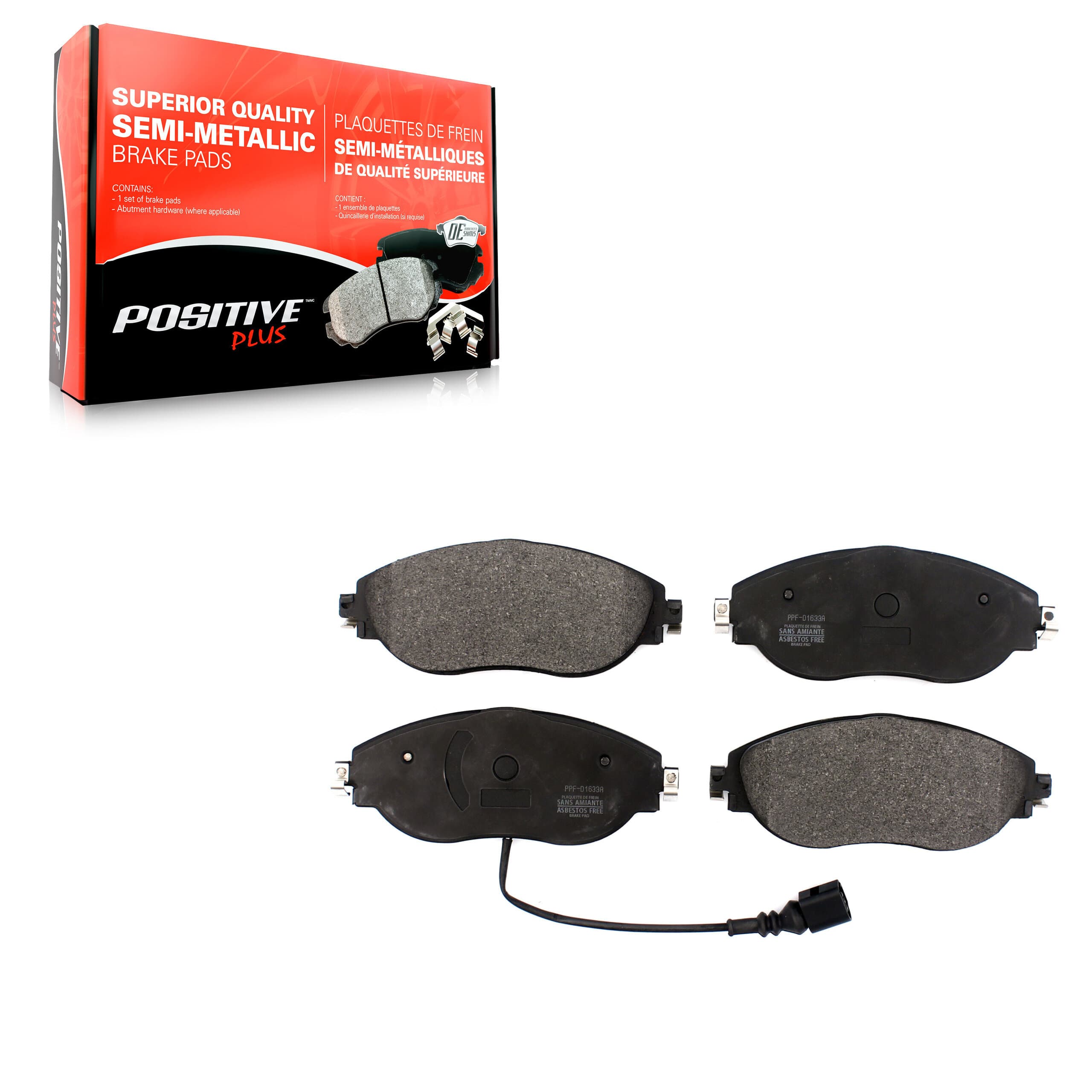 Positive Plus - PPF-D1633A - Front Disc Brake Pad image 1