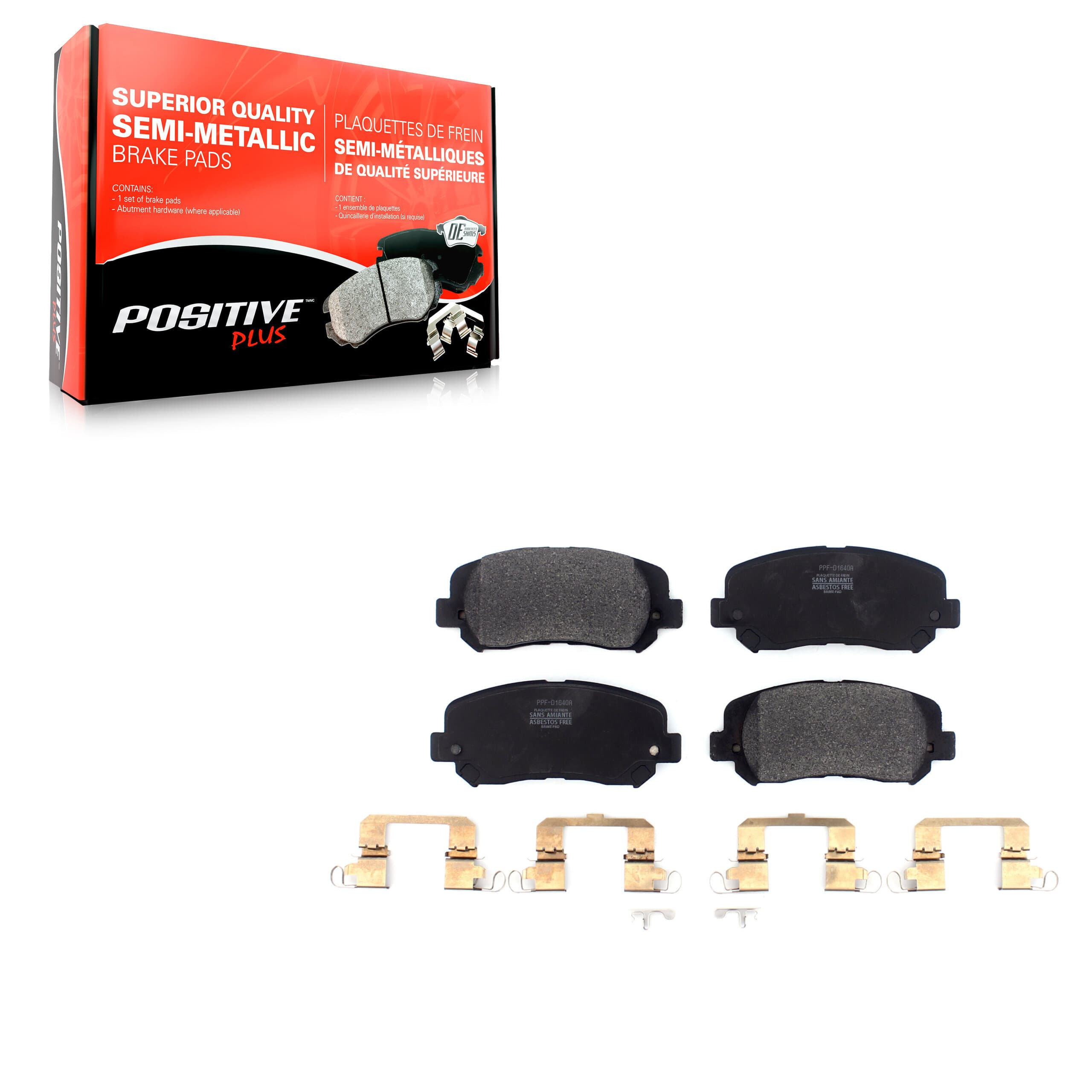 Positive Plus - PPF-D1640A - Front Disc Brake Pad image 1