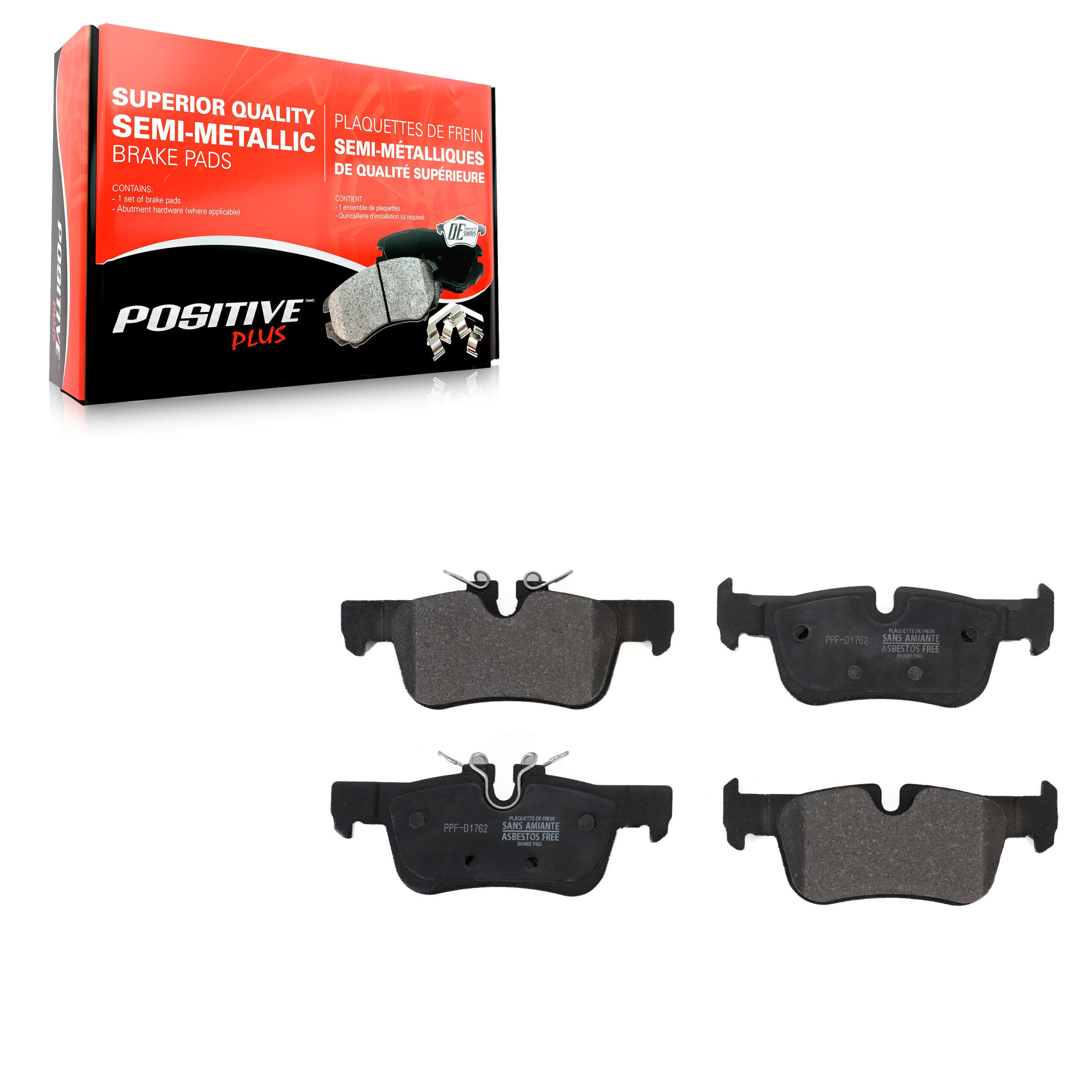 Positive Plus - PPF-D1762 - Rear Disc Brake Pad image 1