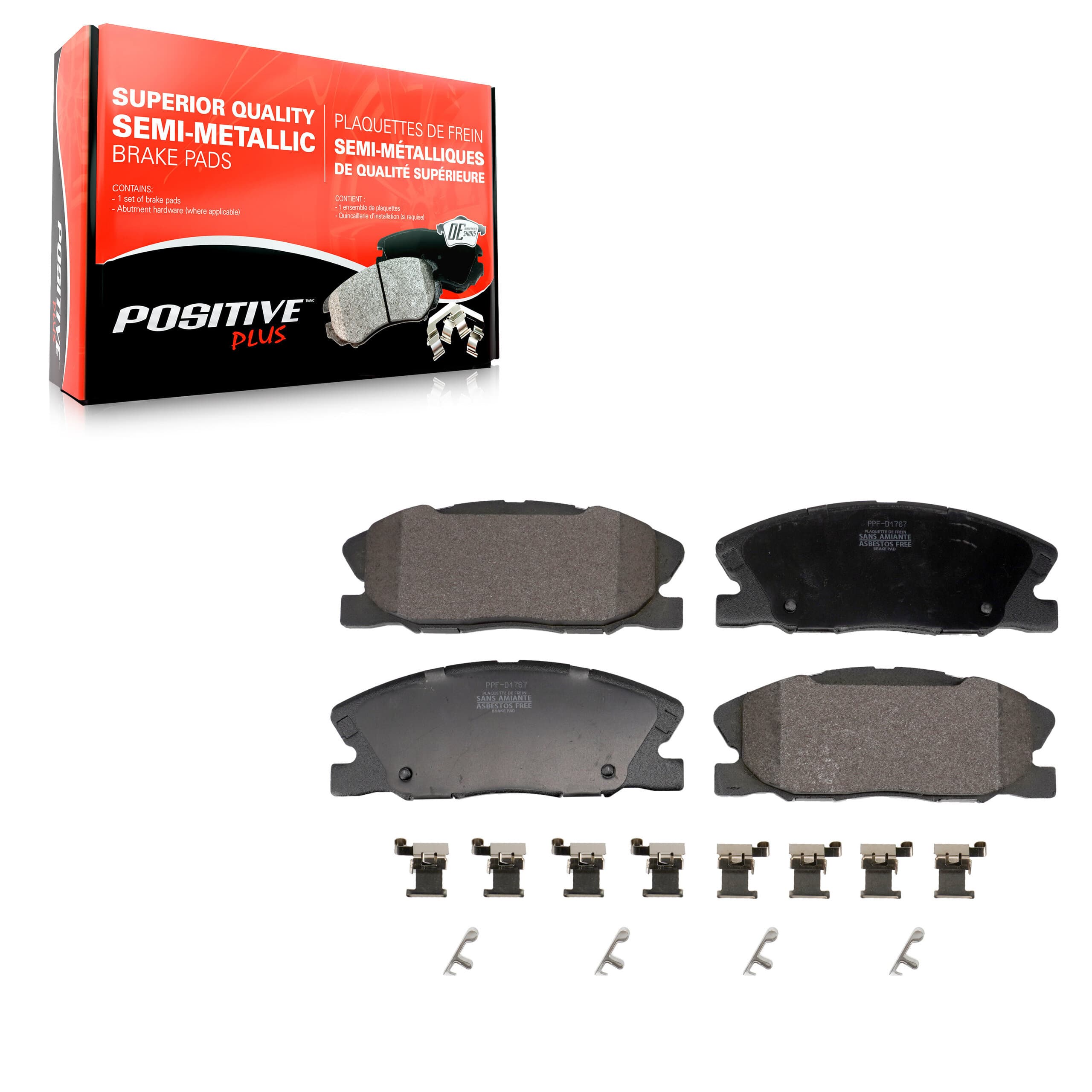 Positive Plus - PPF-D1767 - Front Disc Brake Pad image 1