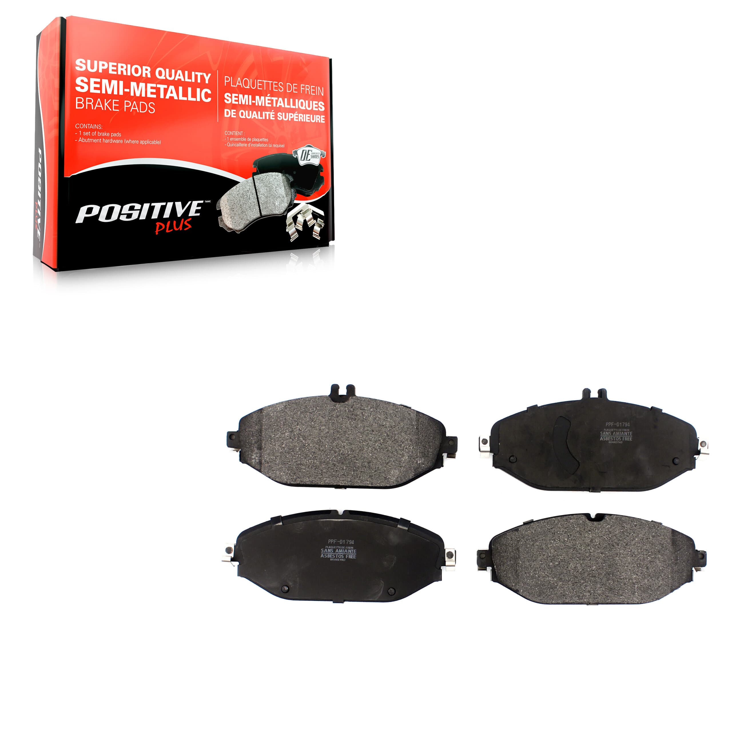 Positive Plus - PPF-D1794 - Front Disc Brake Pad image 1