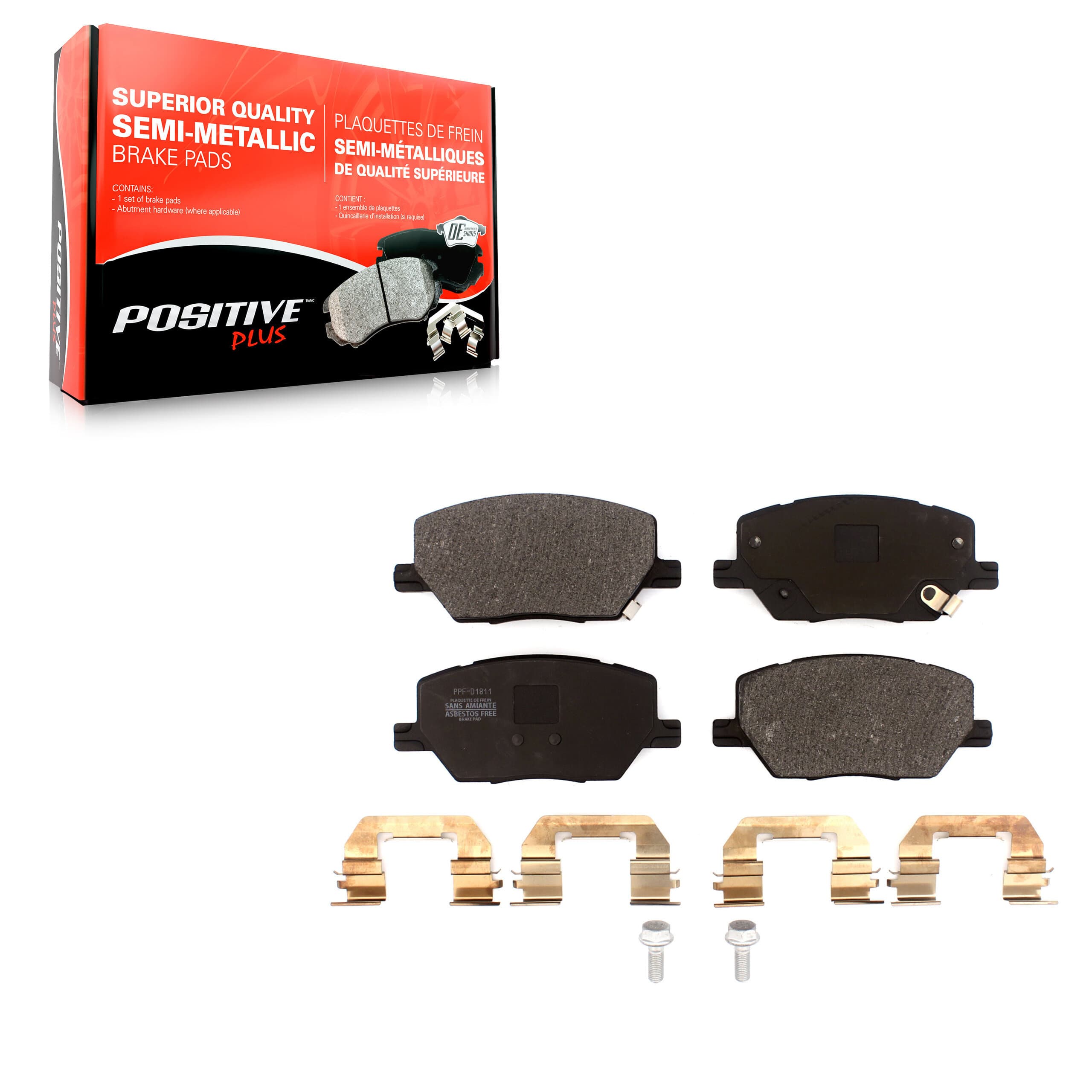 Positive Plus - PPF-D1811 - Front Disc Brake Pad image 1