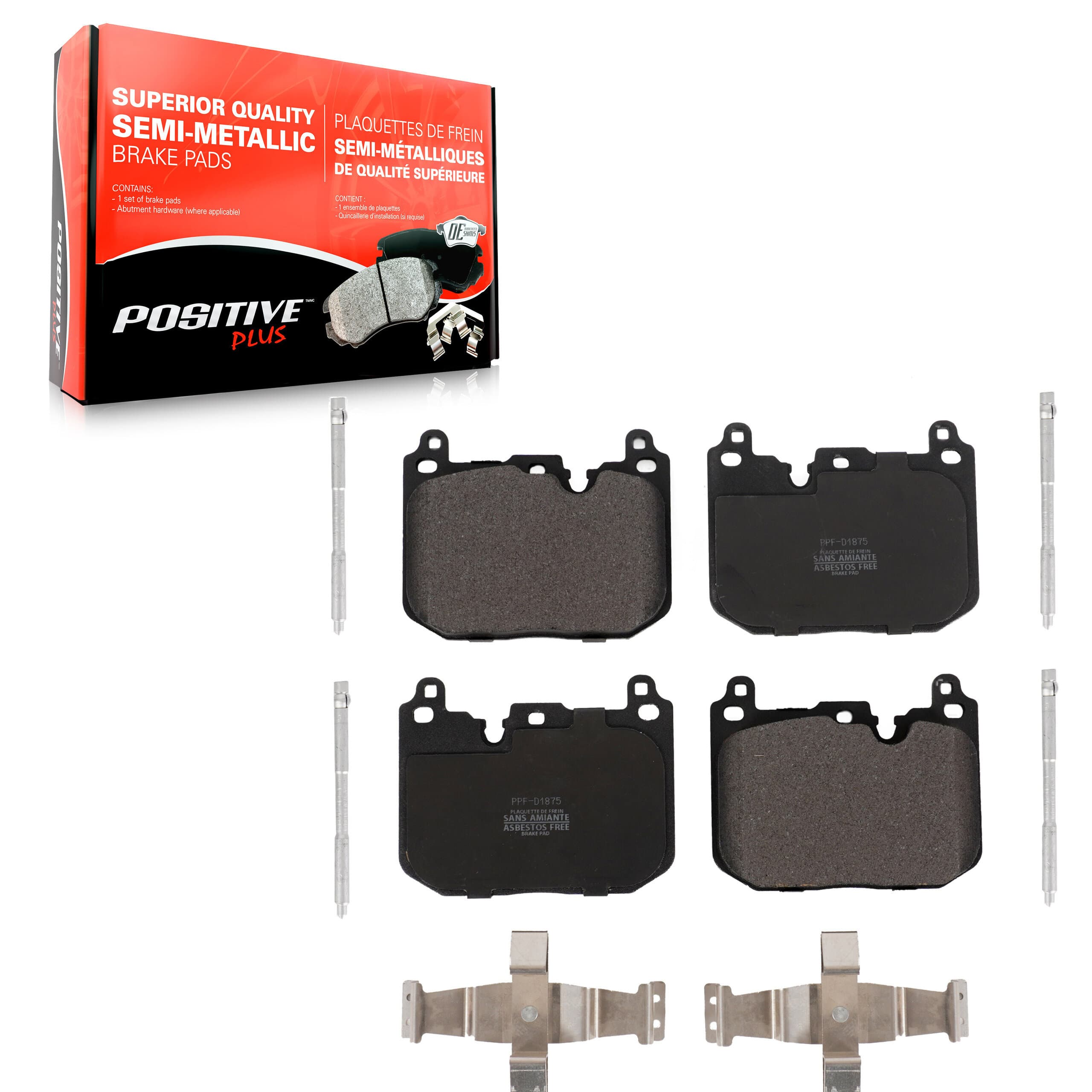 Positive Plus - PPF-D1875 - Front Disc Brake Pad image 1