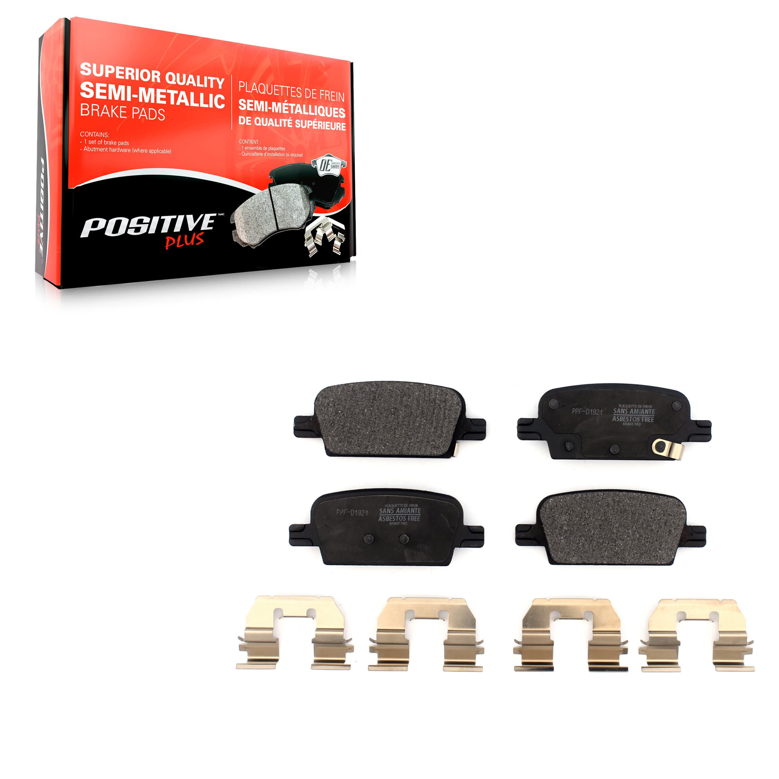 Positive Plus - PPF-D1921 - Rear Disc Brake Pad image 1