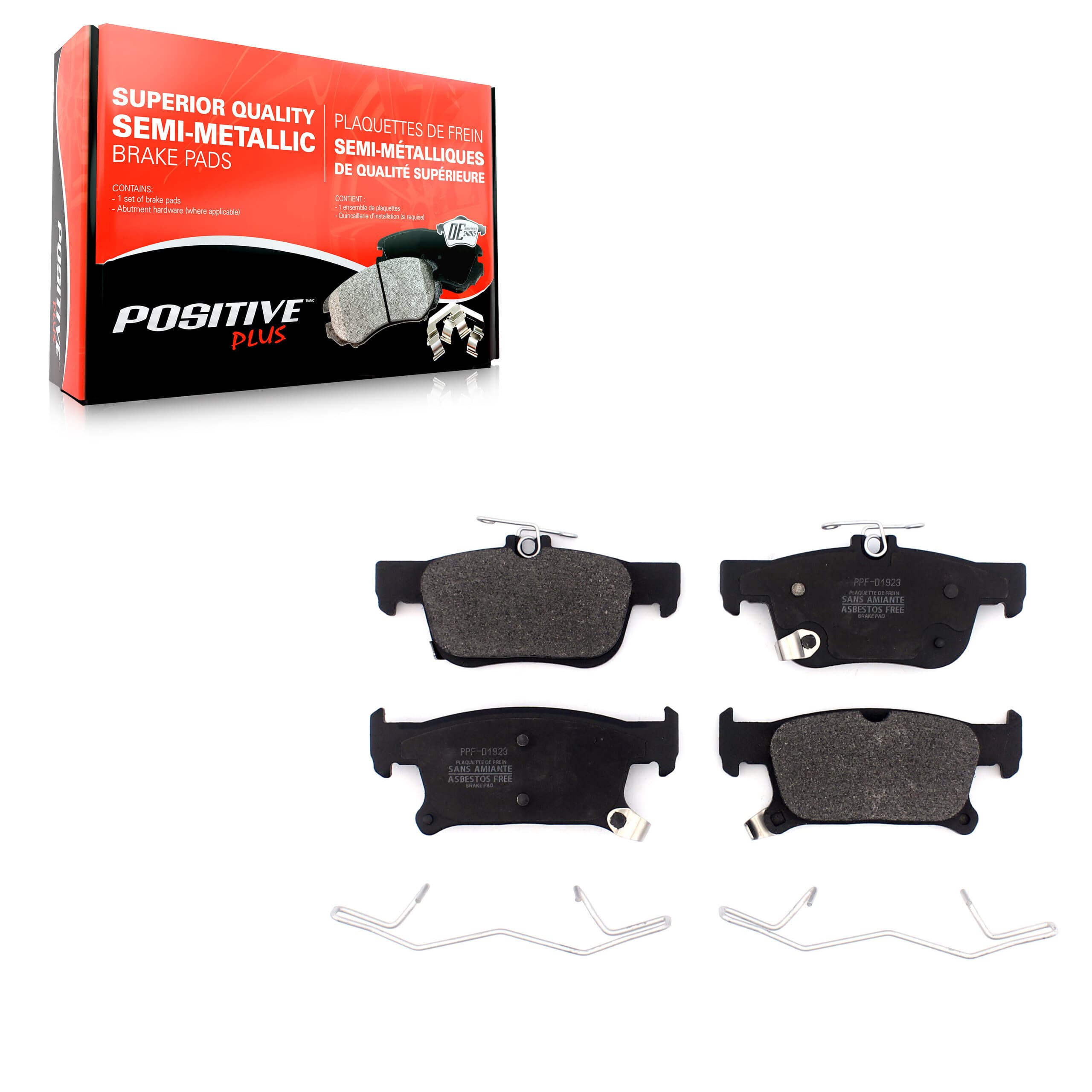 Positive Plus - PPF-D1923 - Rear Disc Brake Pad image 1