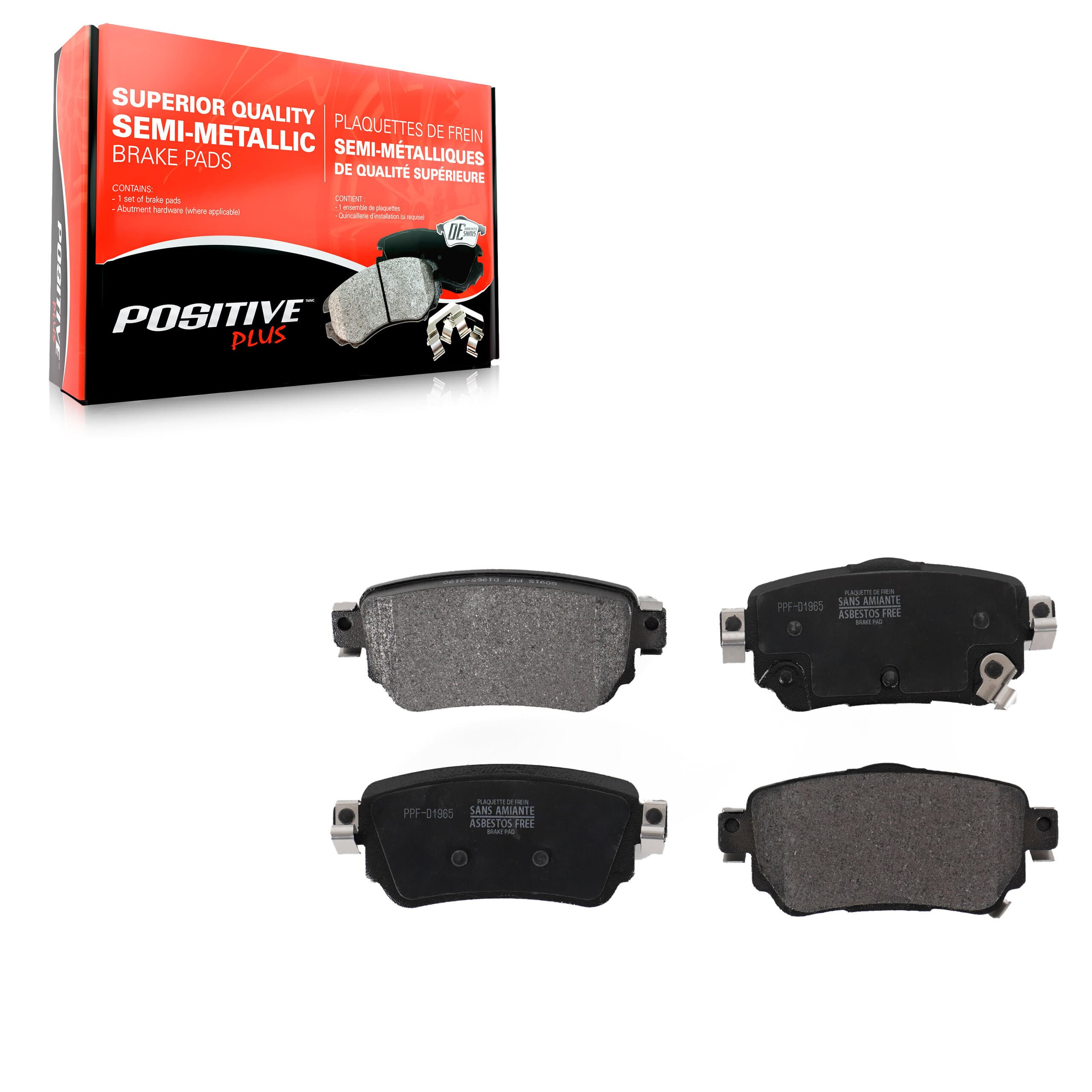 Positive Plus - PPF-D1965 - Rear Disc Brake Pad image 1