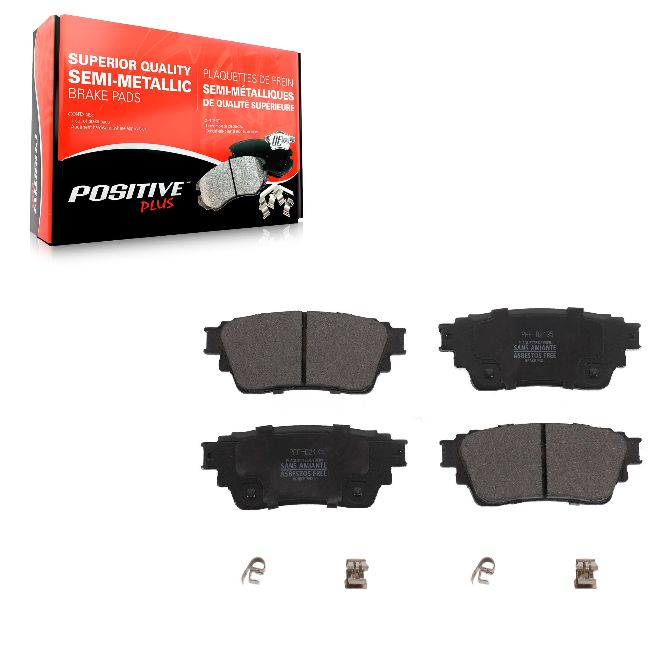 Positive Plus - PPF-D2135 - Rear Disc Brake Pad image 1
