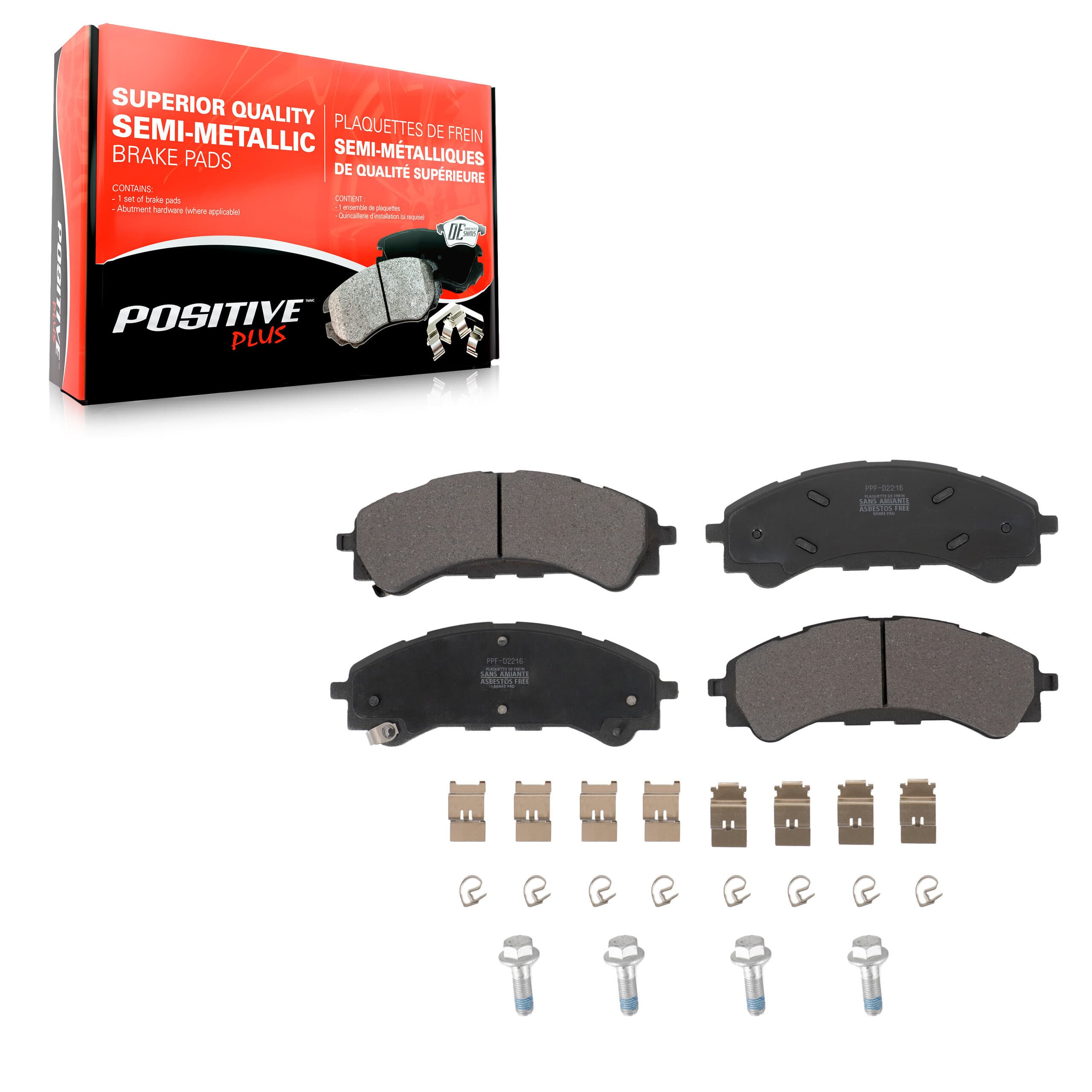 Positive Plus - PPF-D2216 - Front Disc Brake Pad image 1