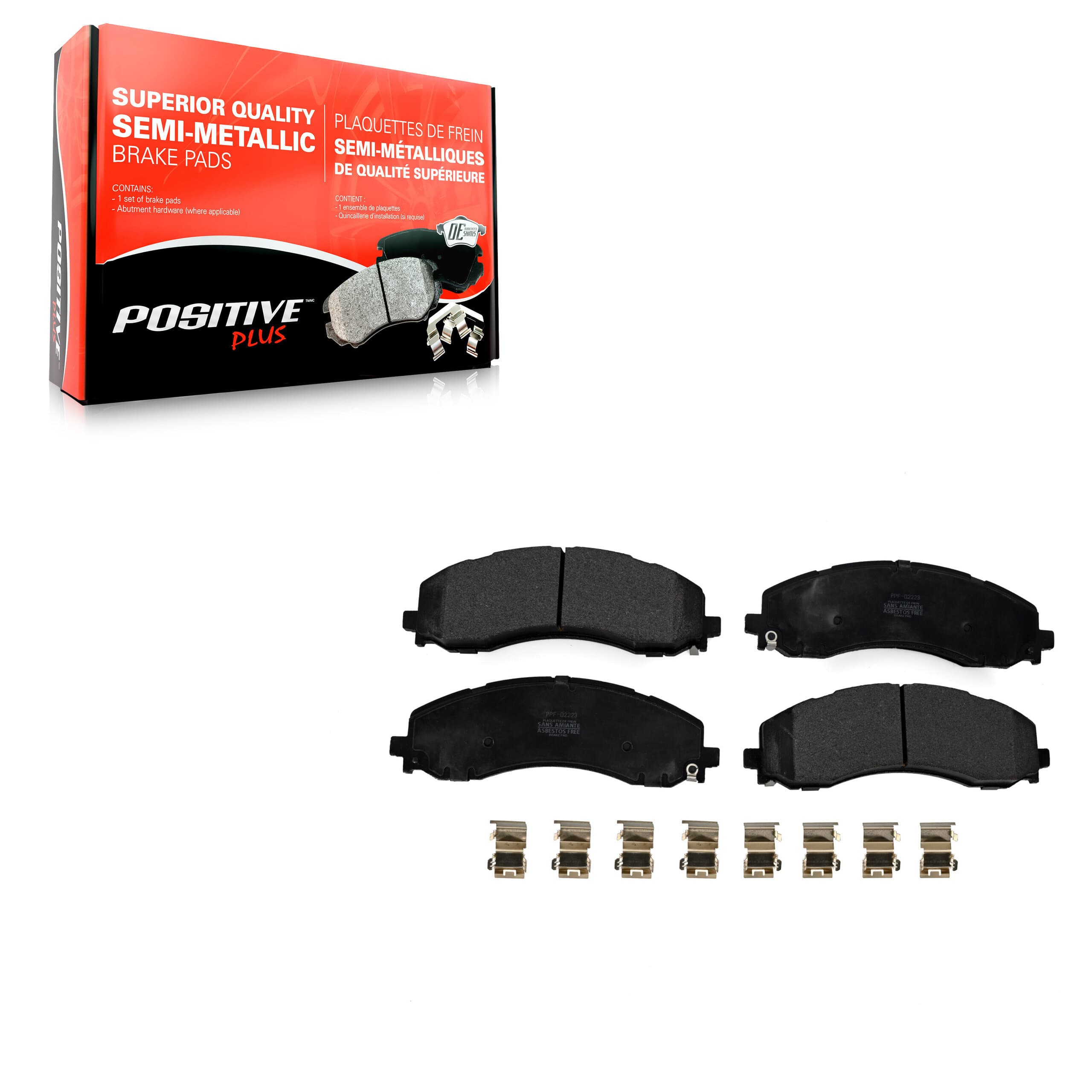 Positive Plus - PPF-D2223 - Front Disc Brake Pad image 1