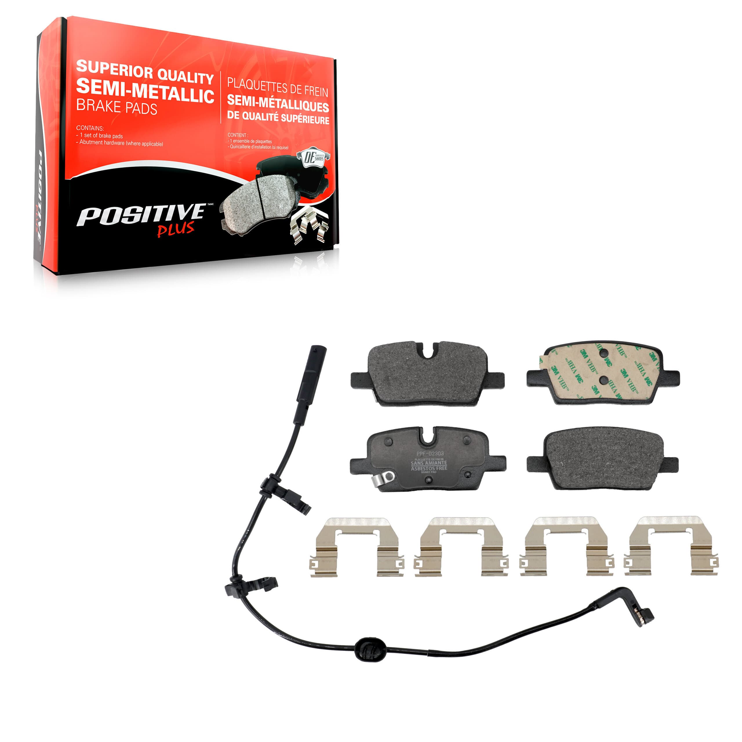 Positive Plus - PPF-D2303 - Rear Disc Brake Pad image 1