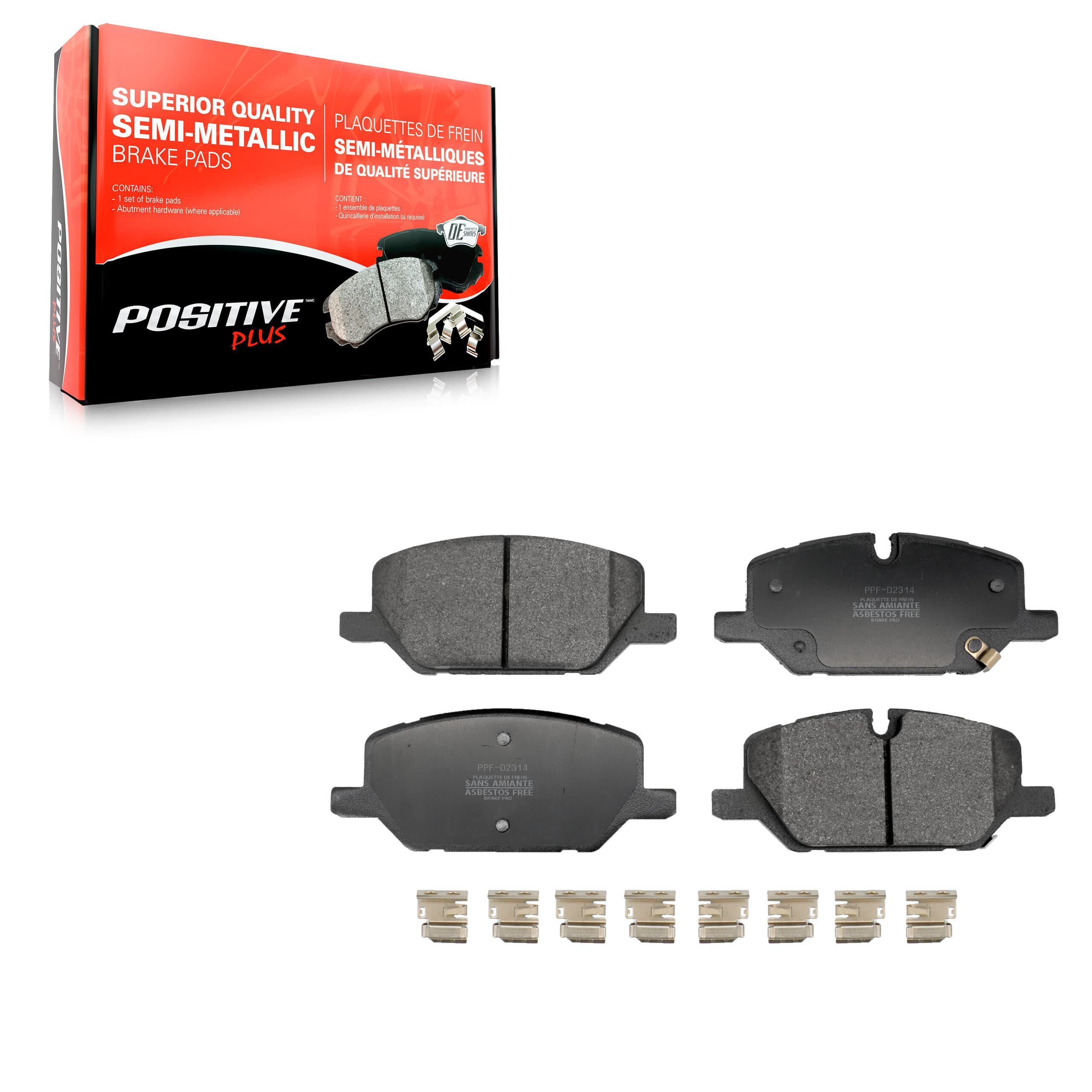 Positive Plus - PPF-D2314 - Front Disc Brake Pad image 1