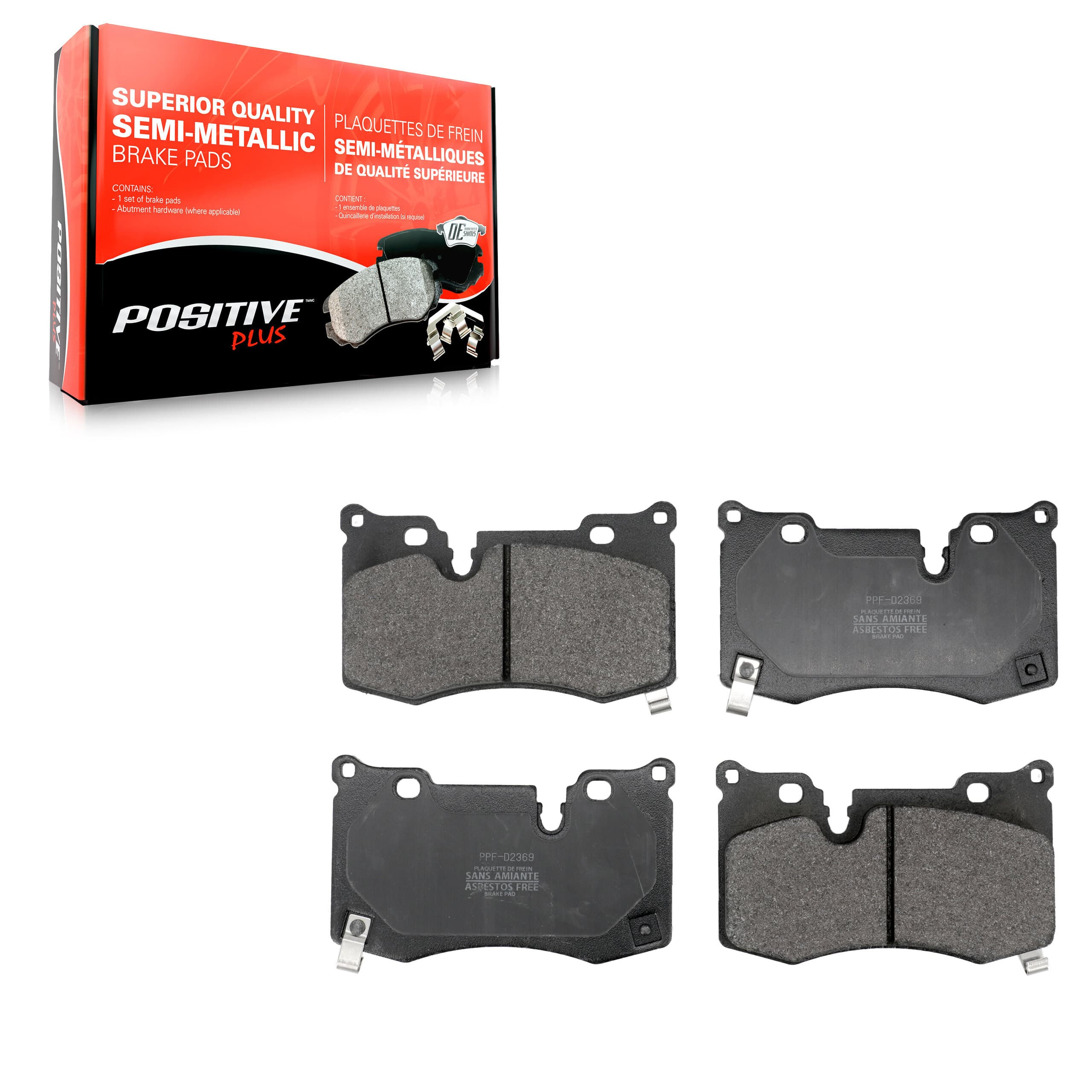 Positive Plus - PPF-D2369 - Rear Disc Brake Pad image 1
