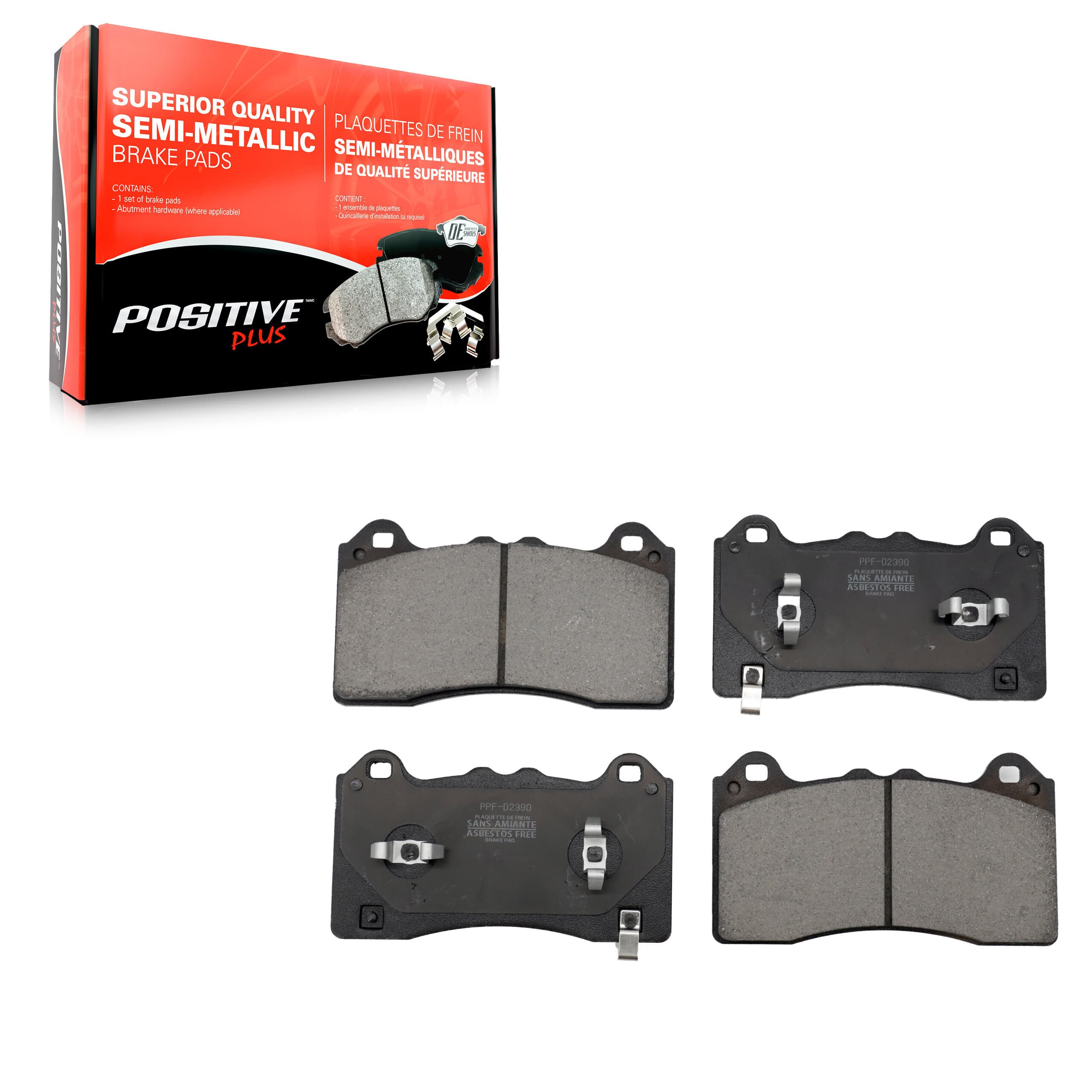 Positive Plus - PPF-D2390 - Front Disc Brake Pad image 1