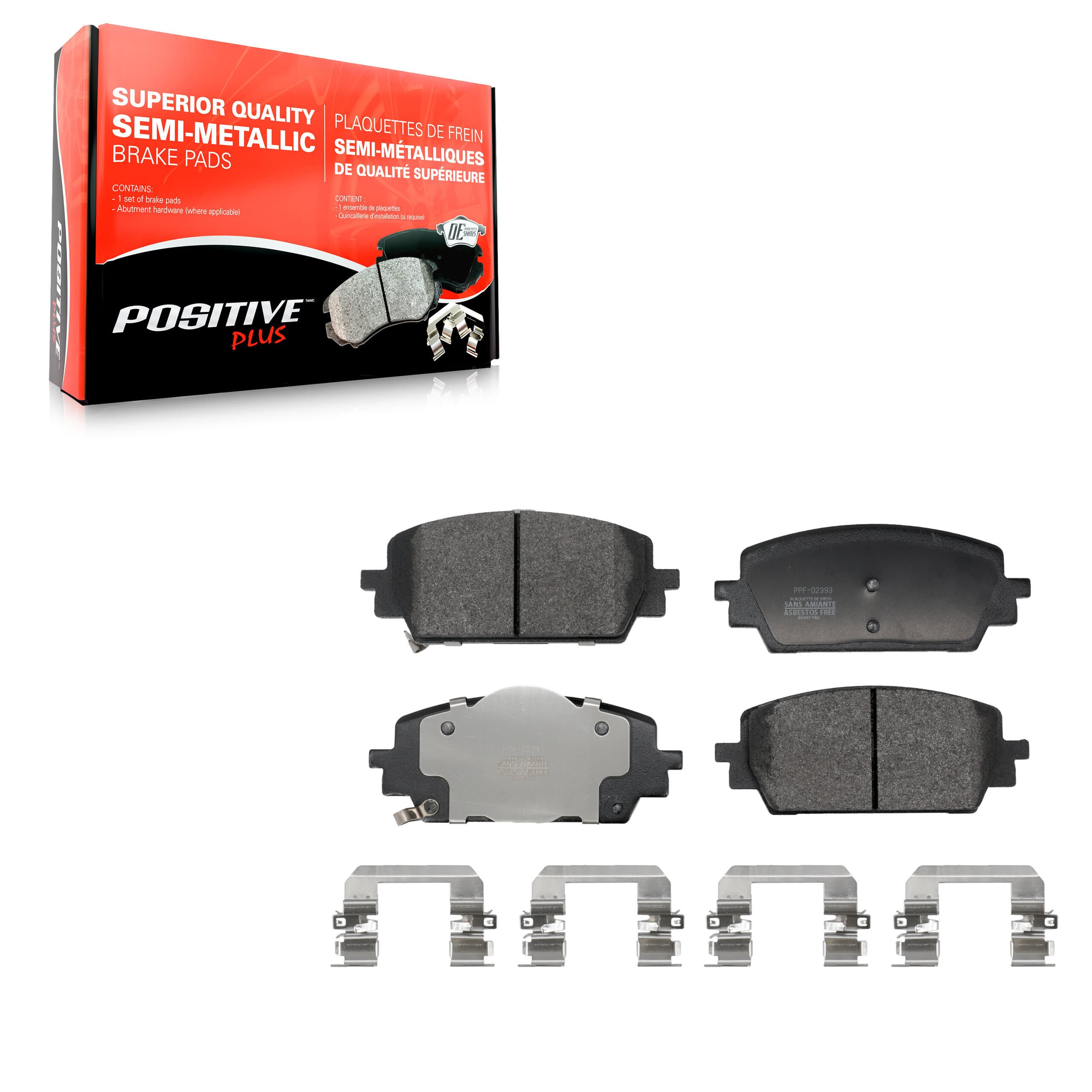 Positive Plus - PPF-D2393 - Front Disc Brake Pad image 1