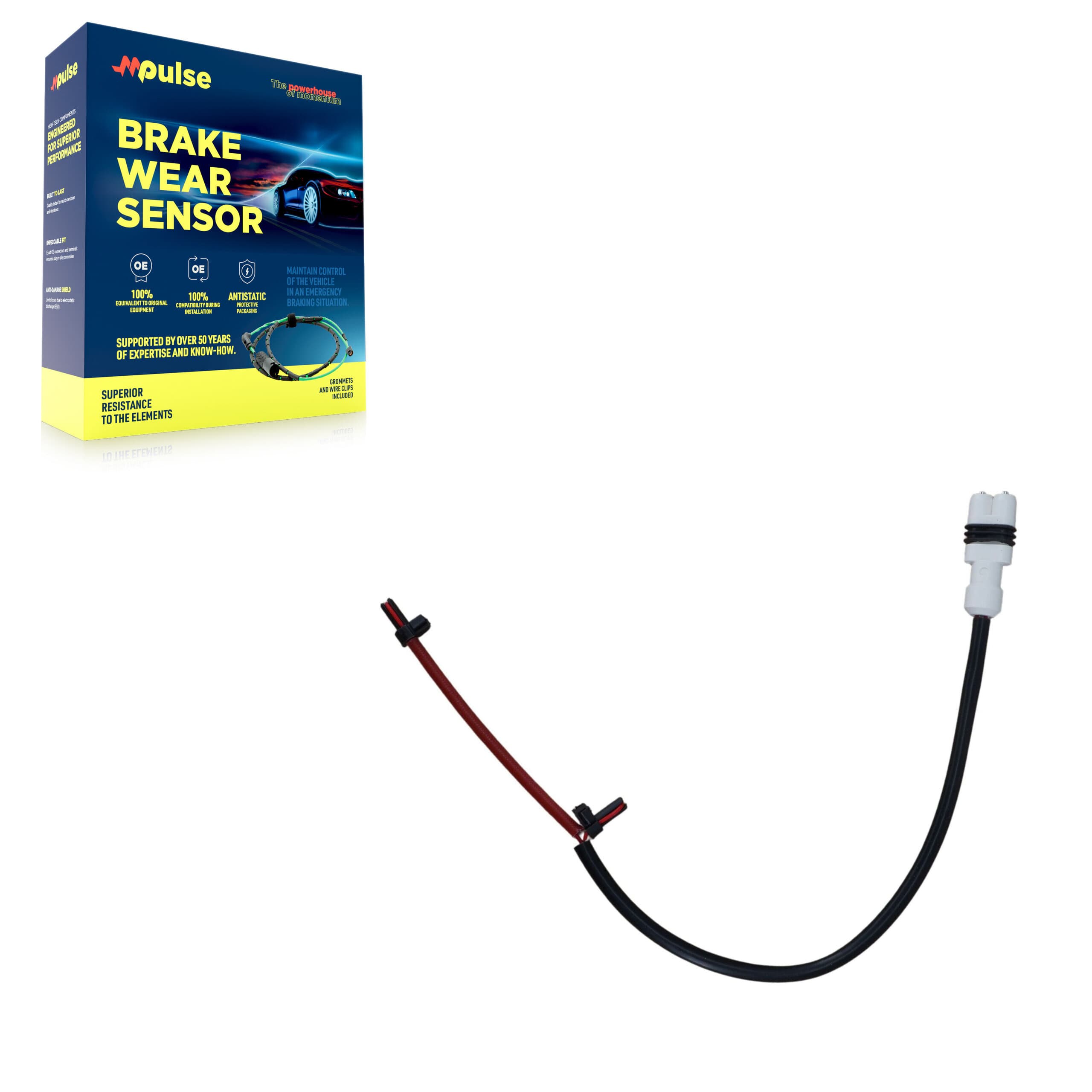 Mpulse - SEN-2BWS0187 - Front Left Disc Brake Pad Wear Sensor image 1