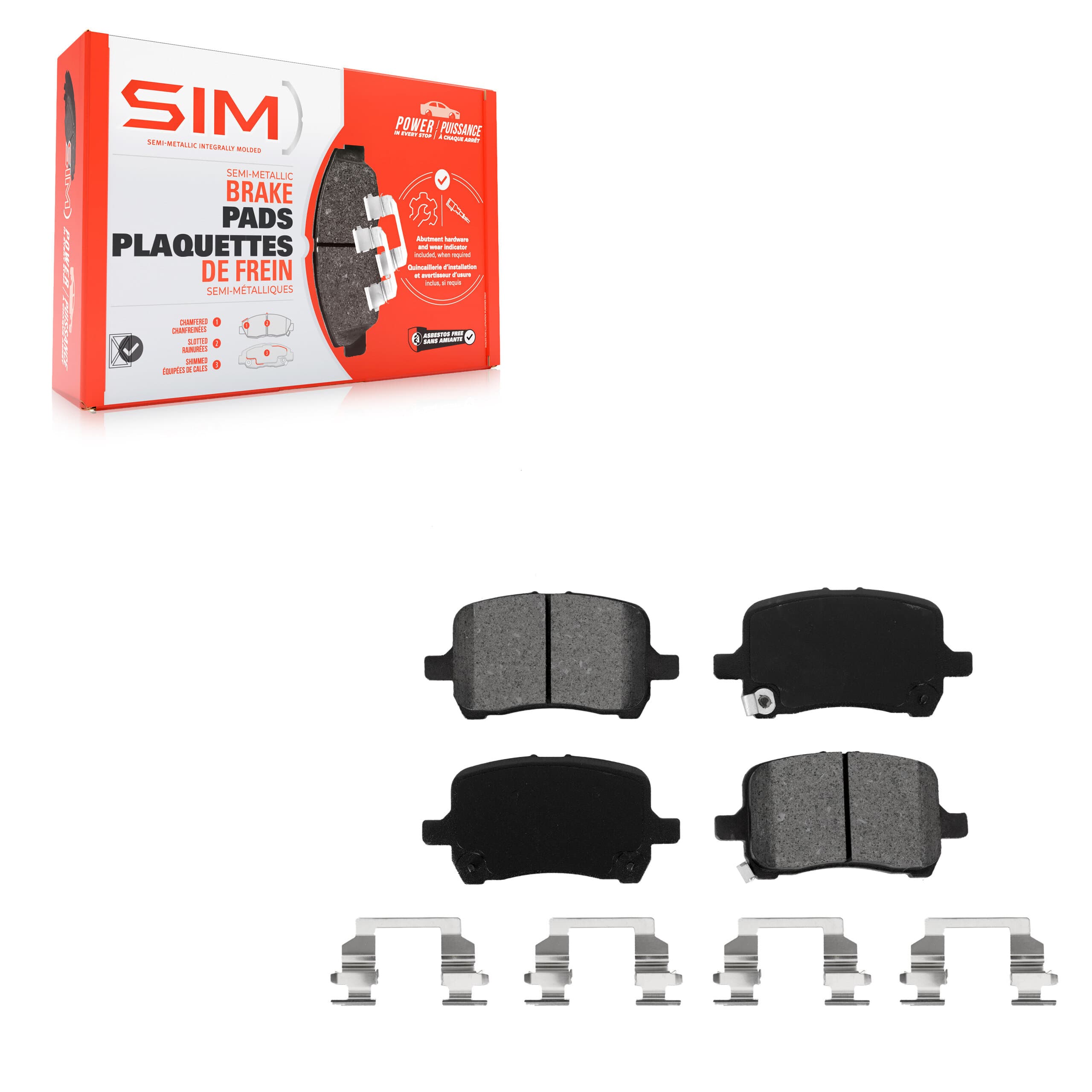 SIM - SIM-1028 - Front Disc Brake Pad image 1