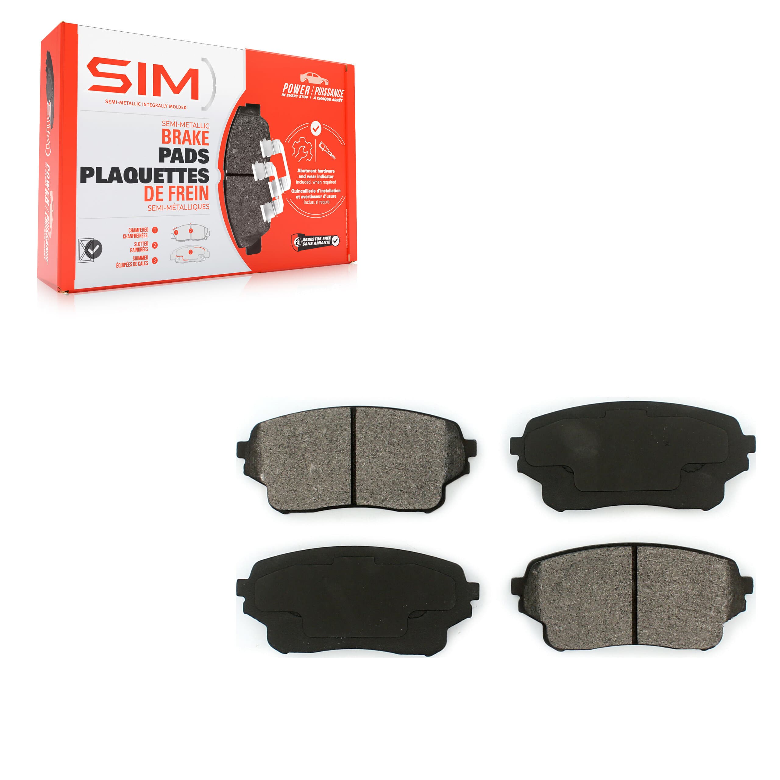 SIM - SIM-1105 - Front Disc Brake Pad image 1