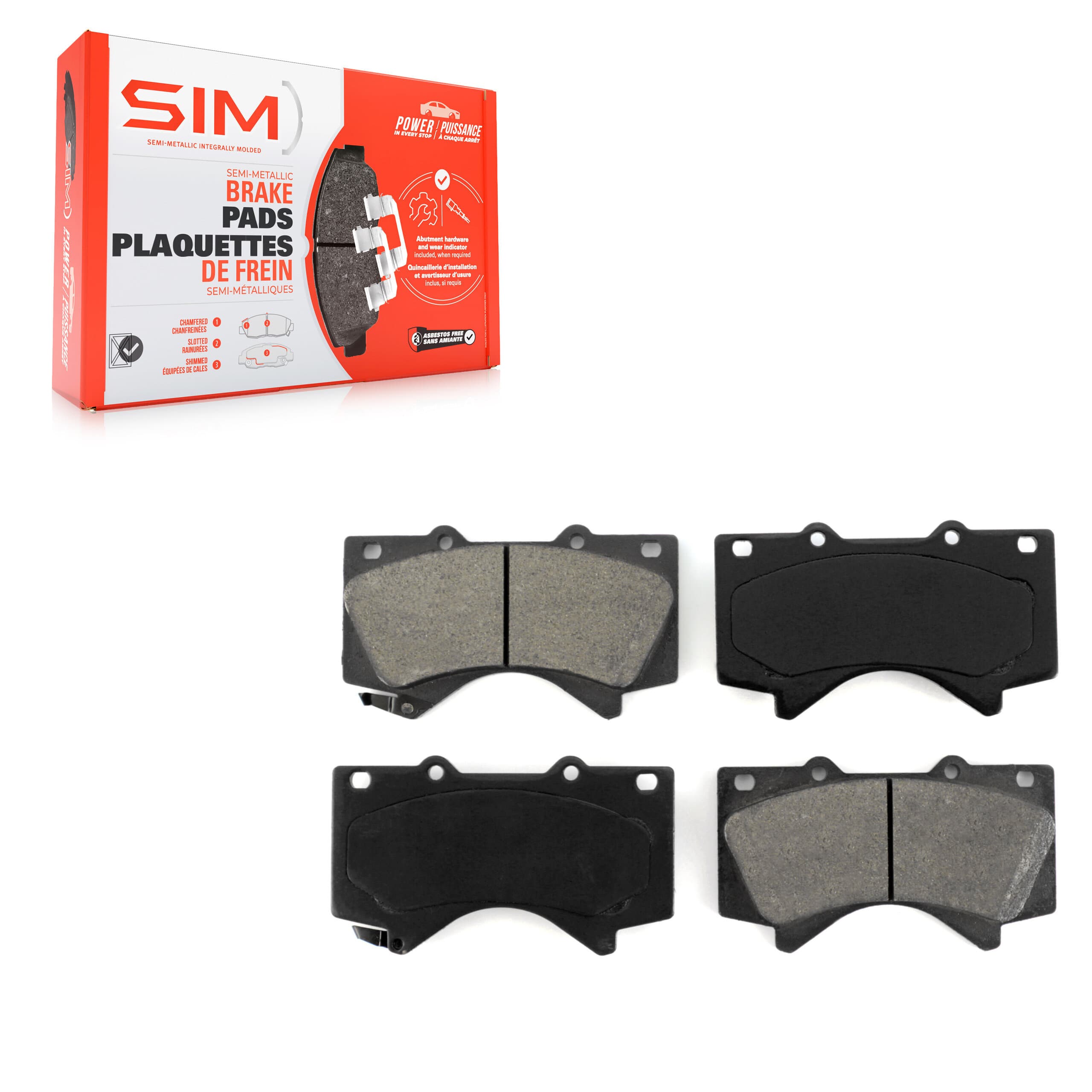 SIM - SIM-1303 - Front Disc Brake Pad image 1
