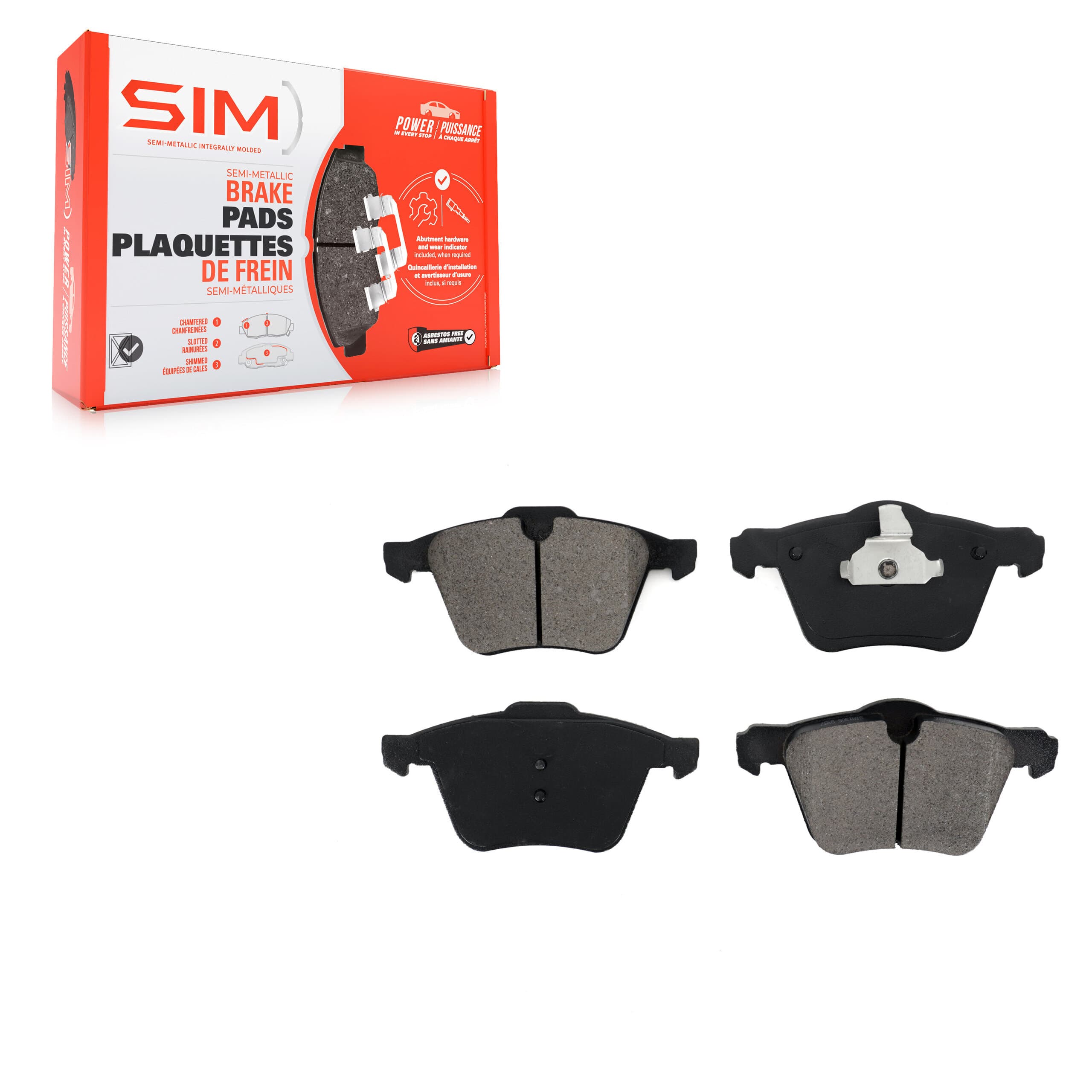 SIM - SIM-1305 - Front Disc Brake Pad image 1
