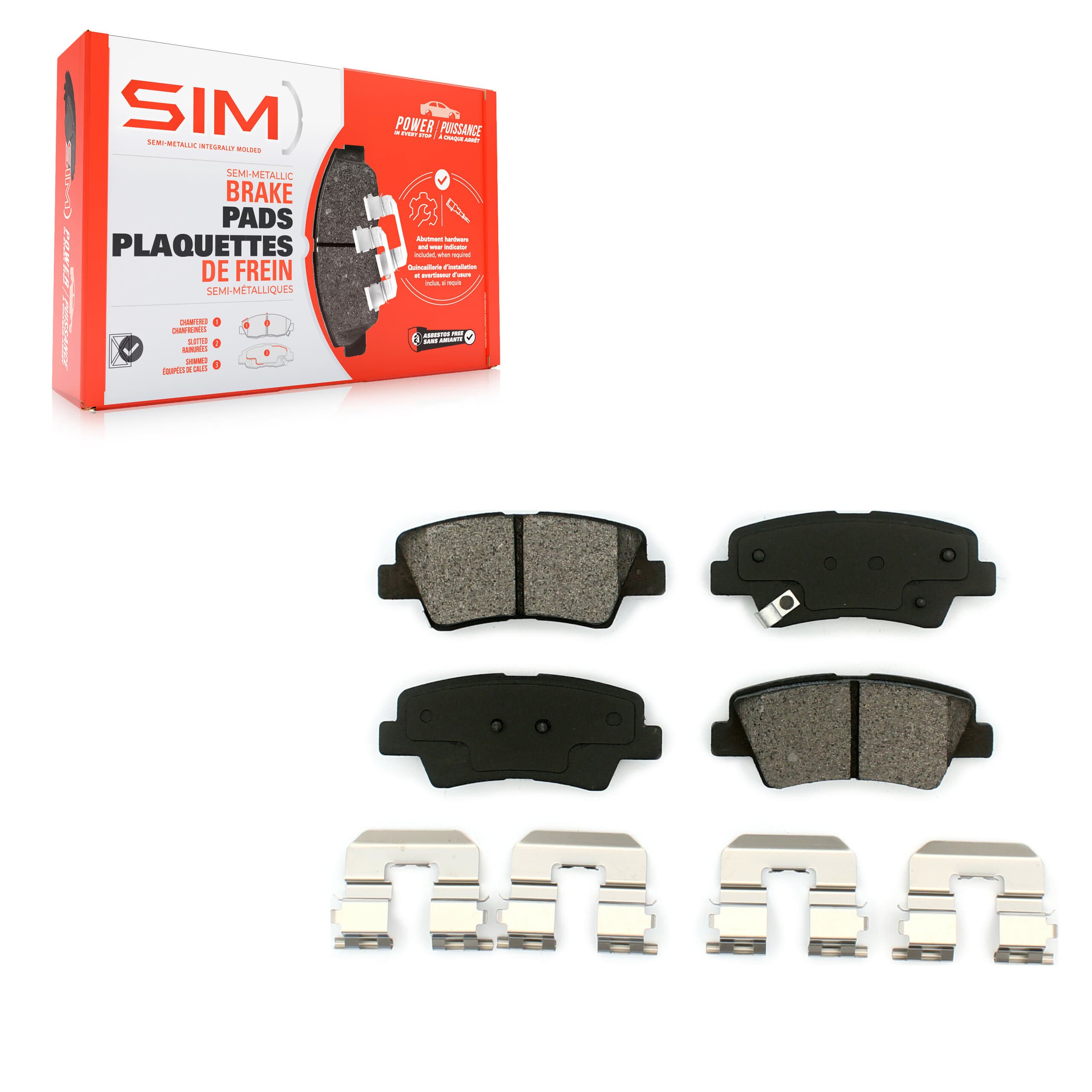 SIM - SIM-1313 - Rear Disc Brake Pad image 1