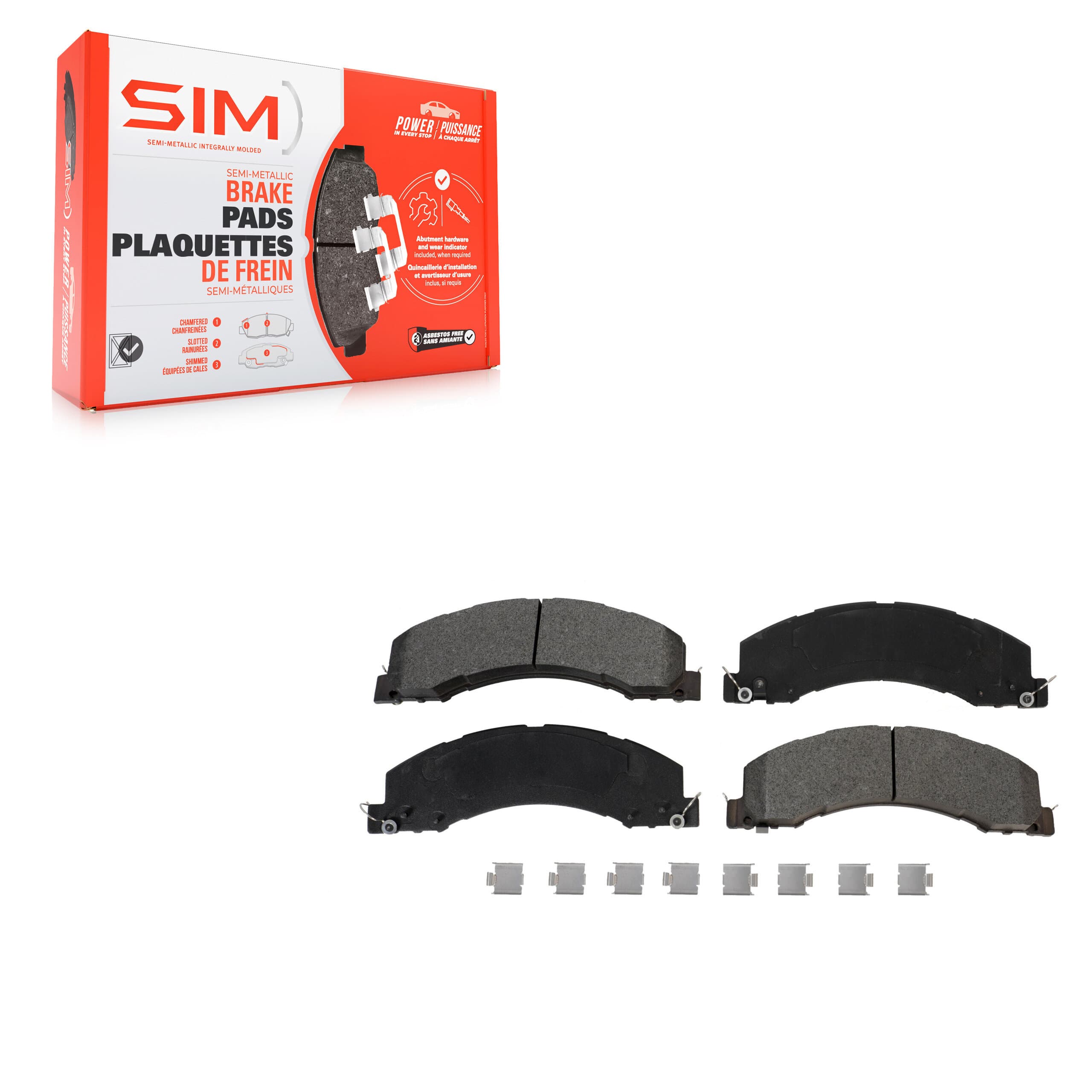SIM - SIM-1335 - Front Disc Brake Pad image 1
