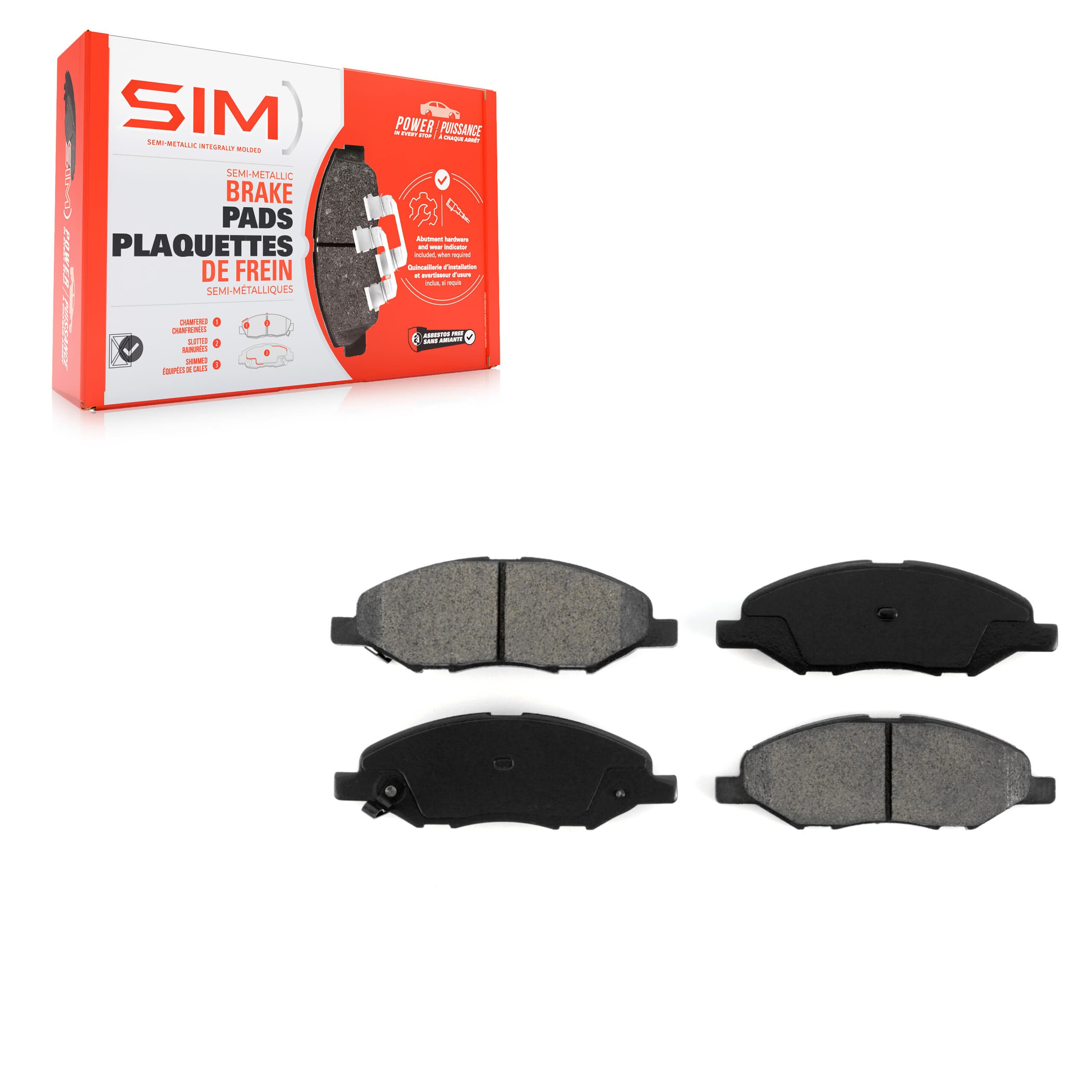 SIM - SIM-1345 - Front Disc Brake Pad image 1