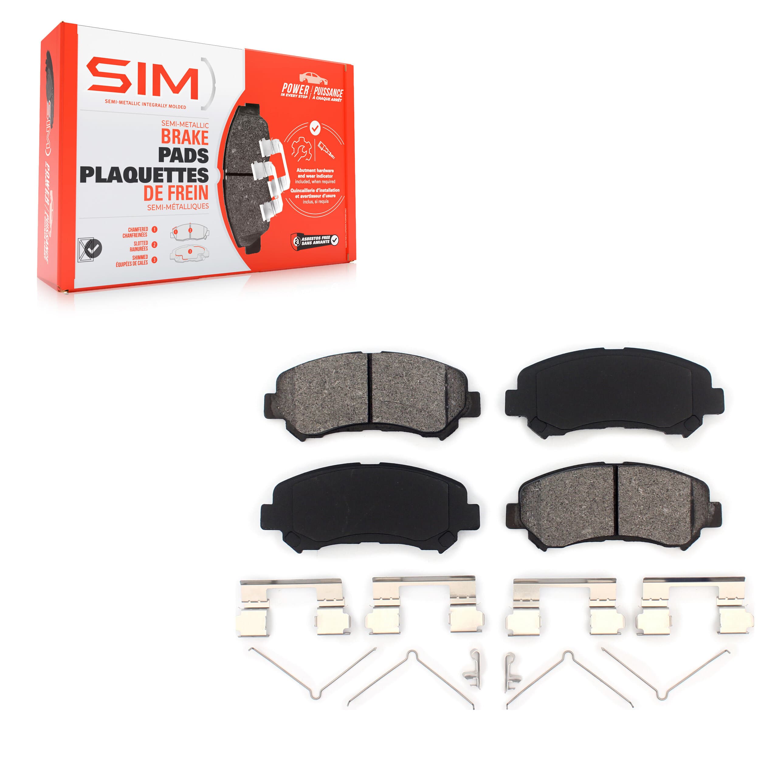 SIM - SIM-1374 - Front Disc Brake Pad image 1
