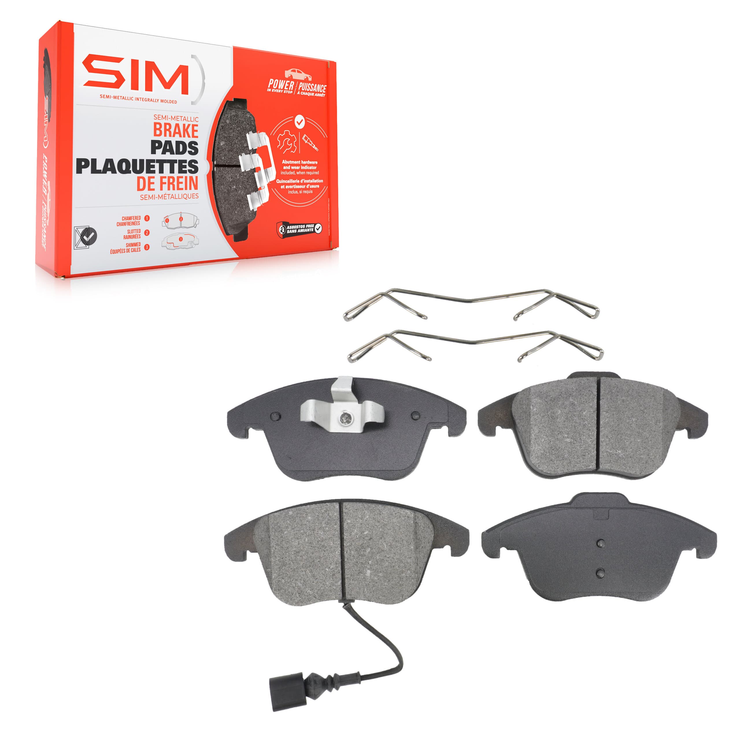 SIM - SIM-1375 - Front Disc Brake Pad image 1