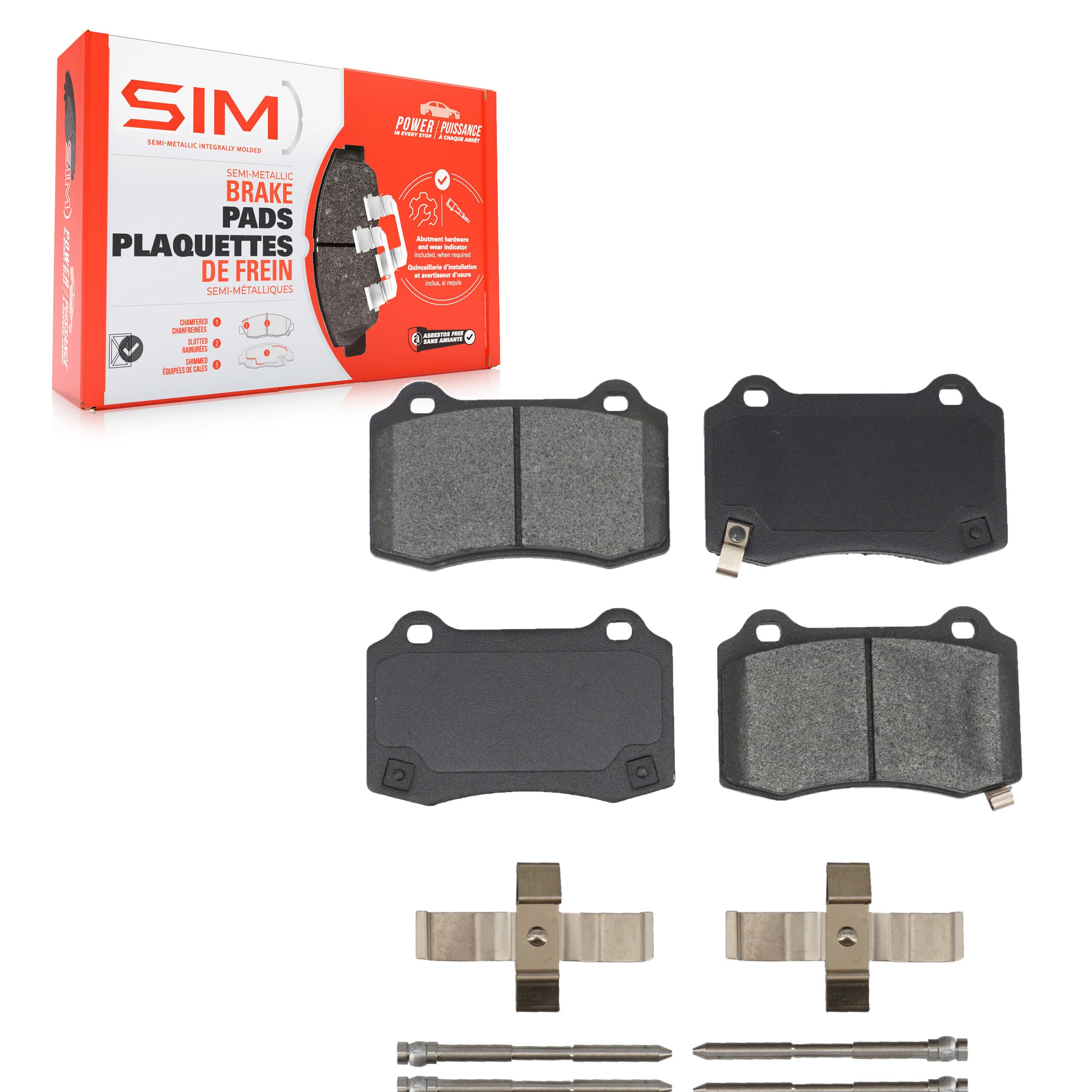 SIM - SIM-1428 - Rear Disc Brake Pad image 1