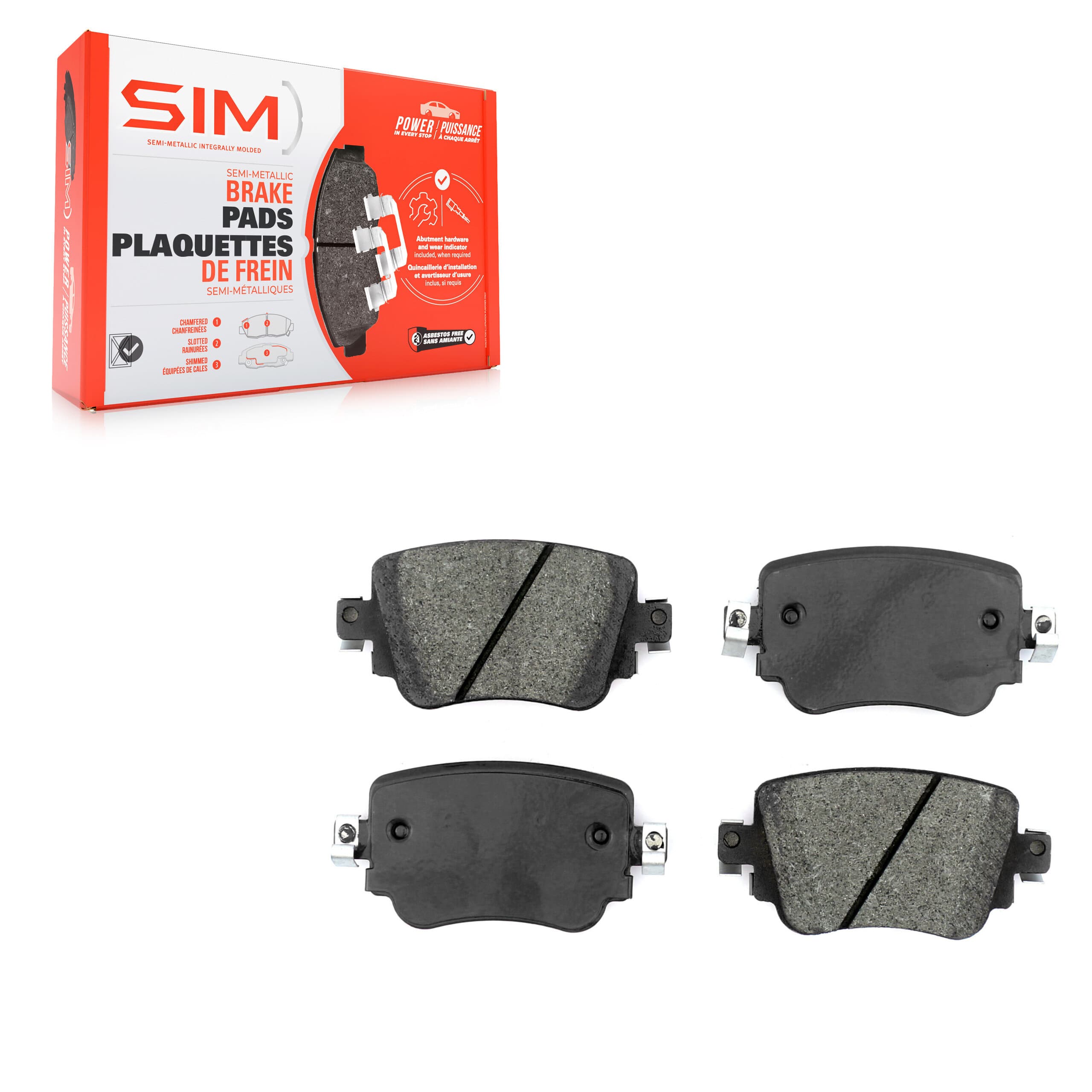 SIM - SIM-1779 - Rear Disc Brake Pad image 1