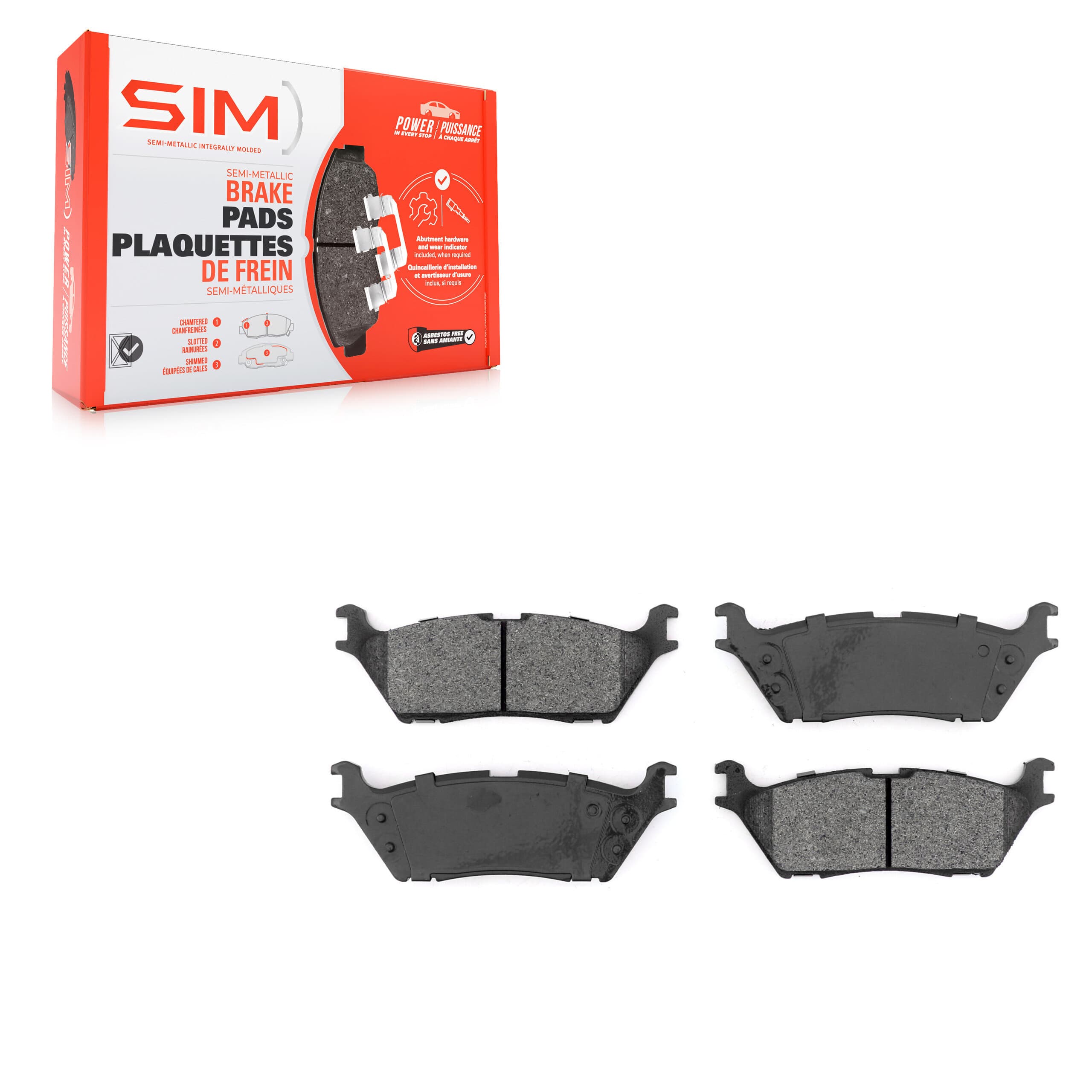 SIM - SIM-1790 - Rear Disc Brake Pad image 1