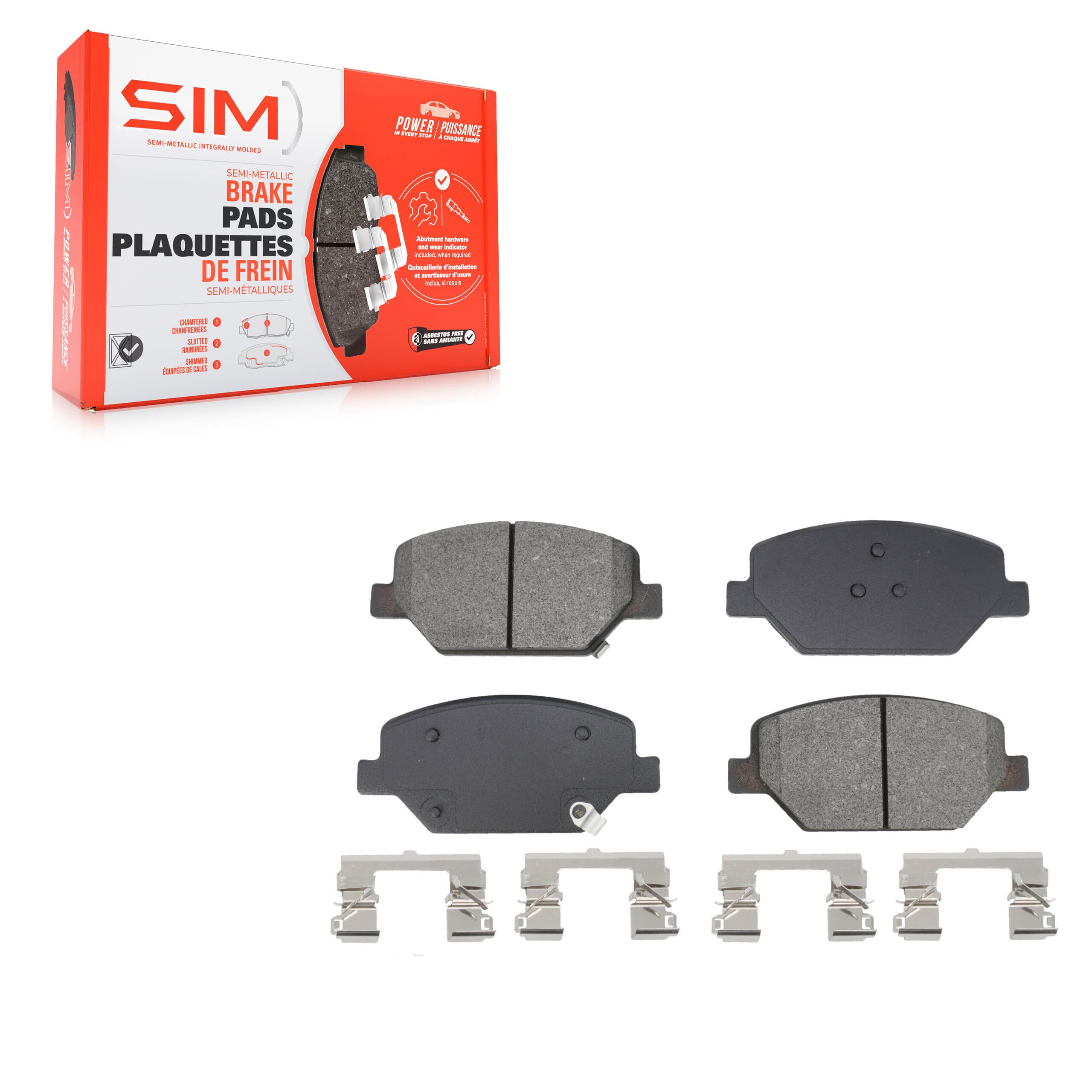SIM - SIM-1886 - Front Disc Brake Pad image 1