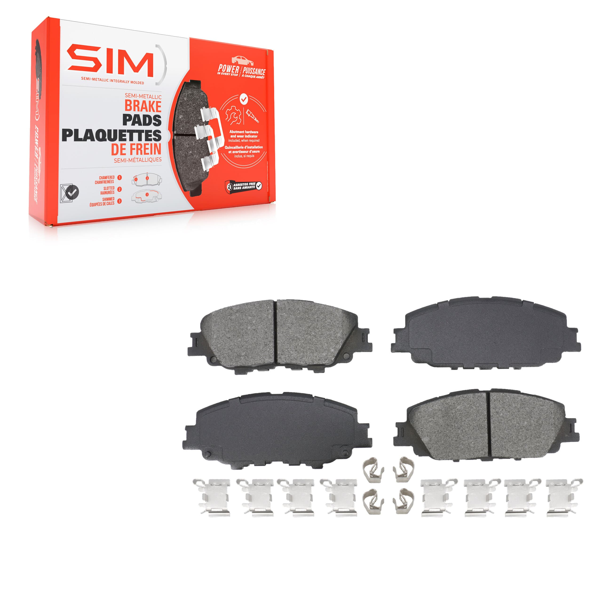 SIM - SIM-2176 - Front Disc Brake Pad image 1