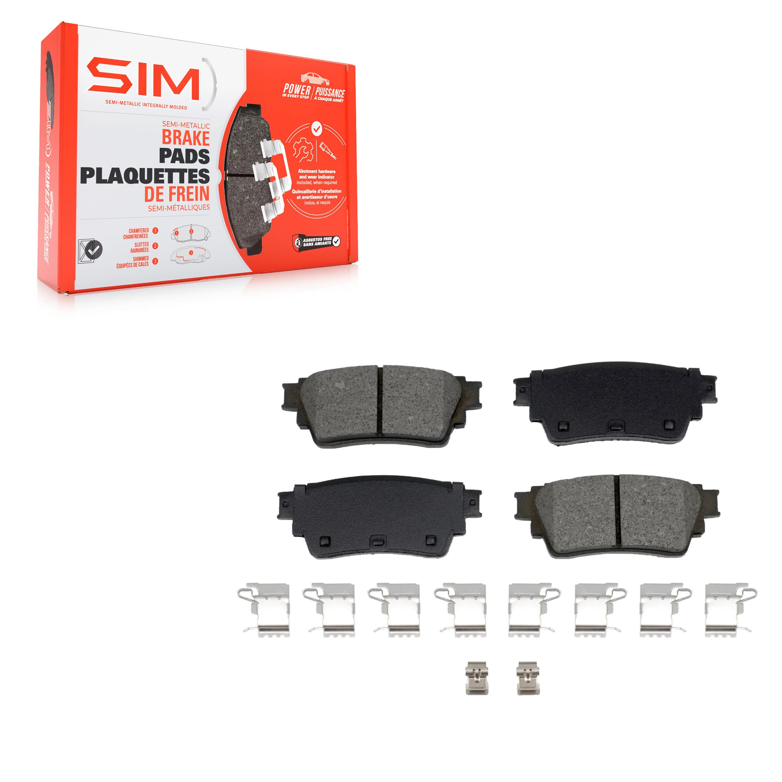 SIM - SIM-2200 - Rear Disc Brake Pad image 1