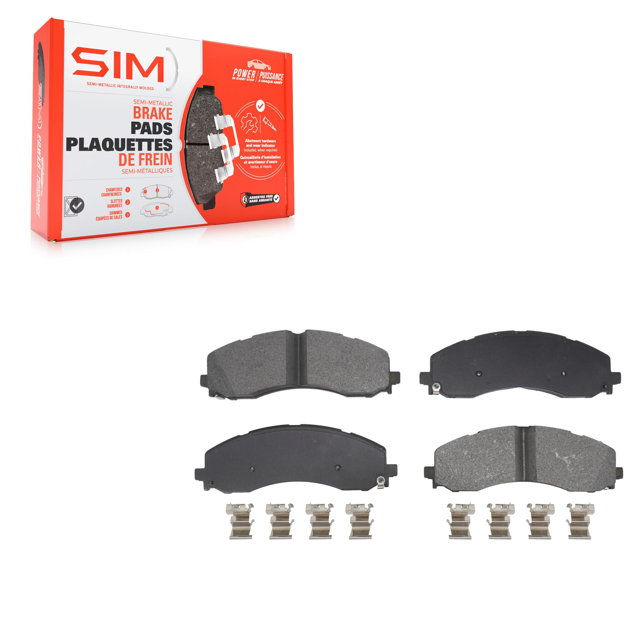 SIM - SIM-2223 - Front Disc Brake Pad image 1