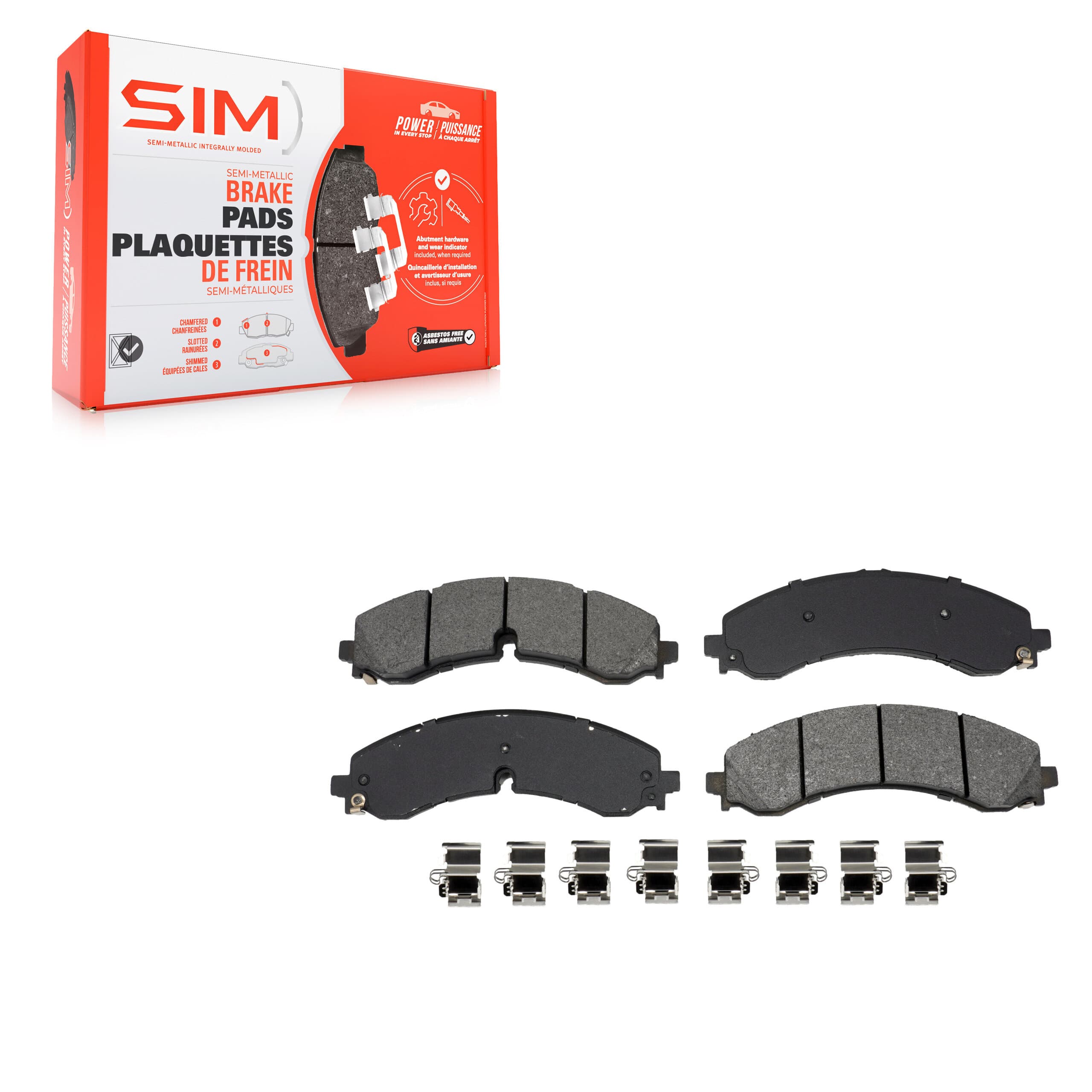 SIM - SIM-2250 - Front Disc Brake Pad image 1