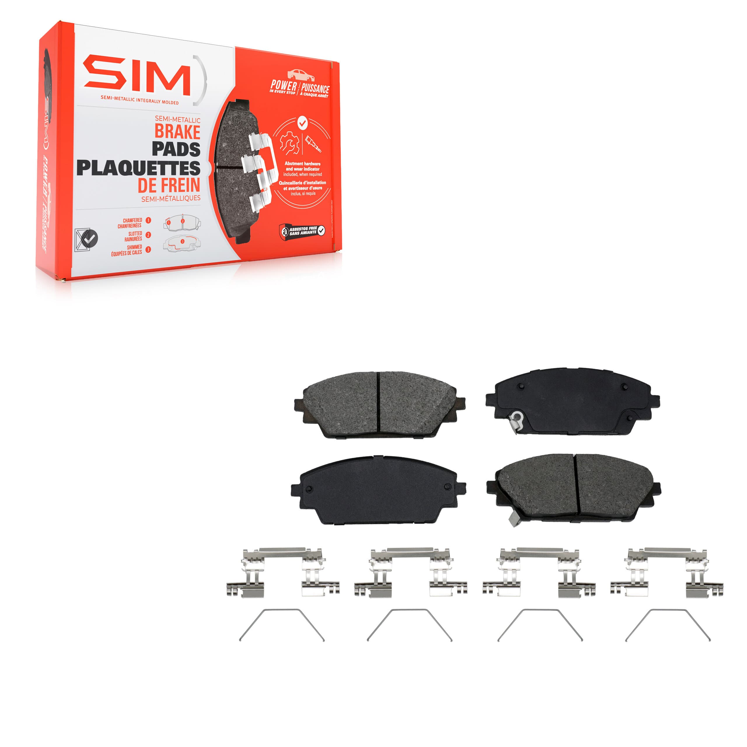 SIM - SIM-2275 - Front Disc Brake Pad image 1