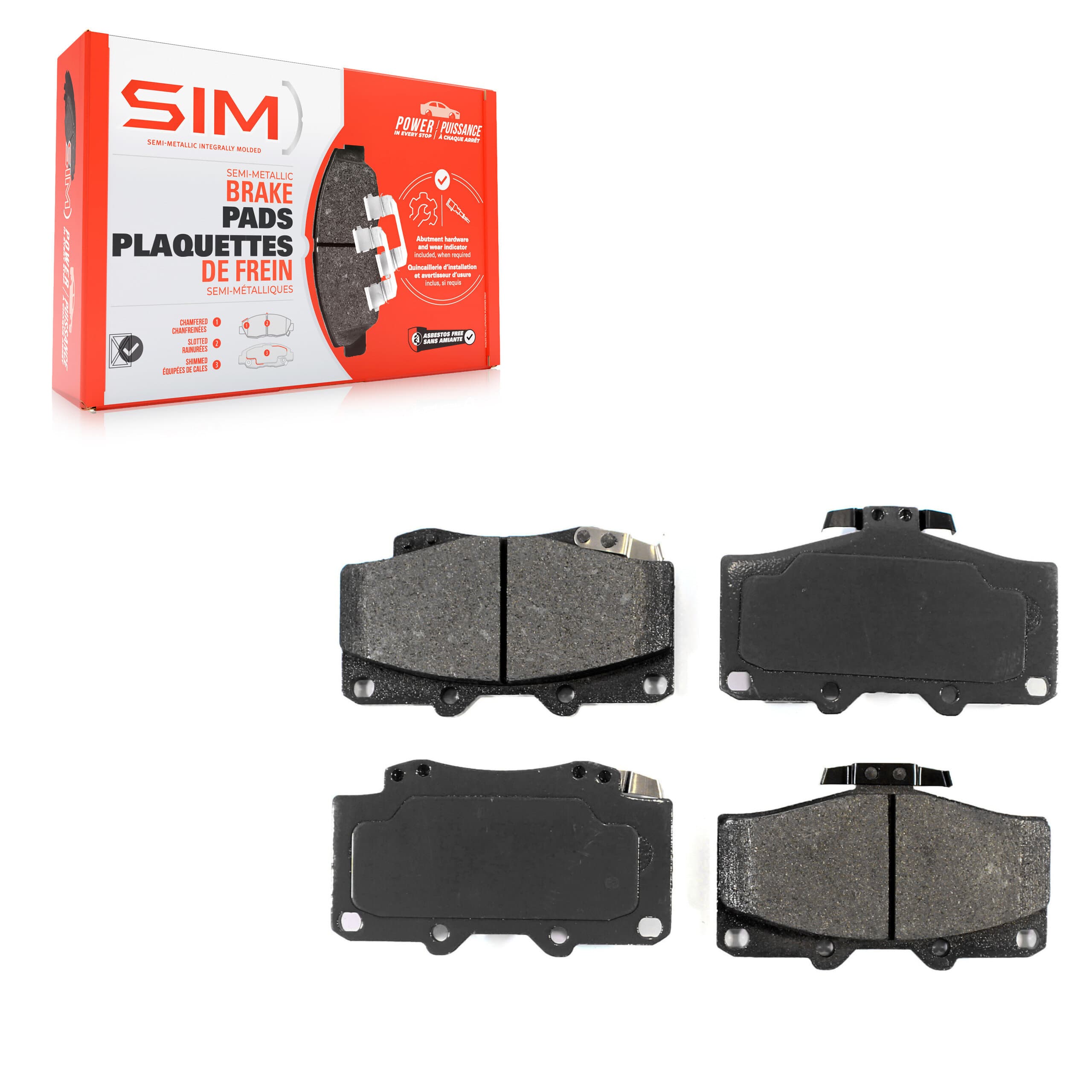 SIM - SIM-436A - Front Disc Brake Pad image 1