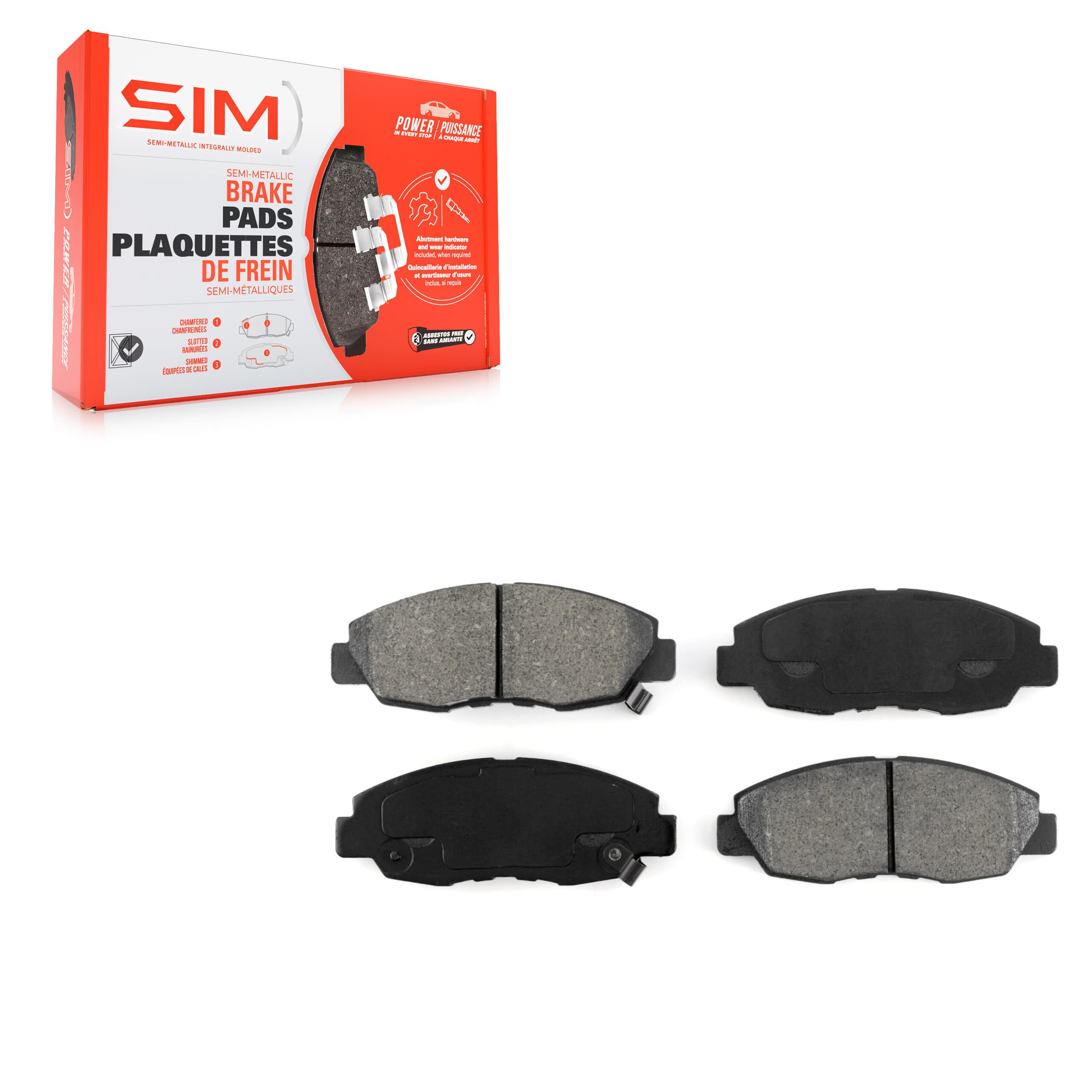 SIM - SIM-465A - Front Disc Brake Pad image 1