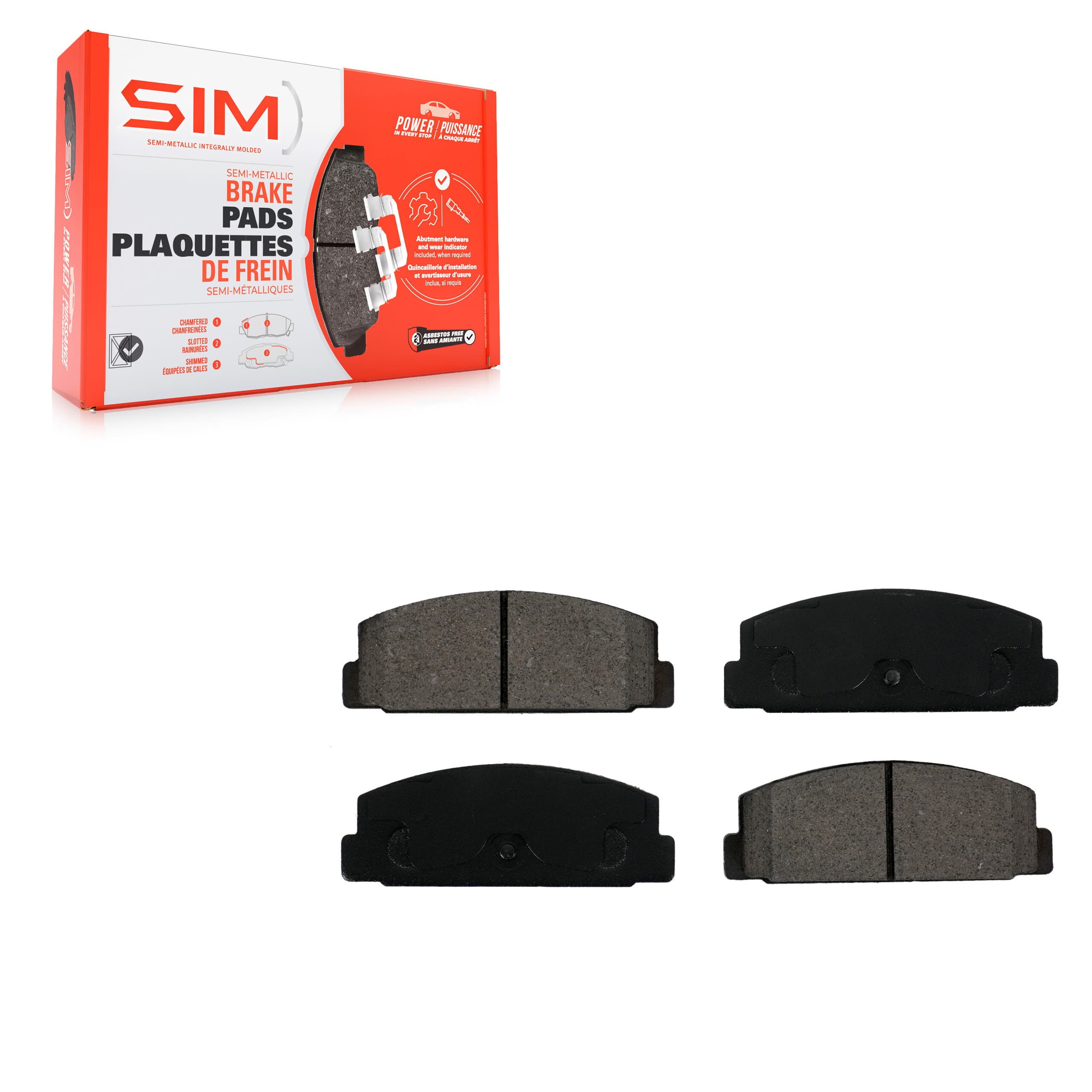 SIM - SIM-482 - Rear Disc Brake Pad image 1