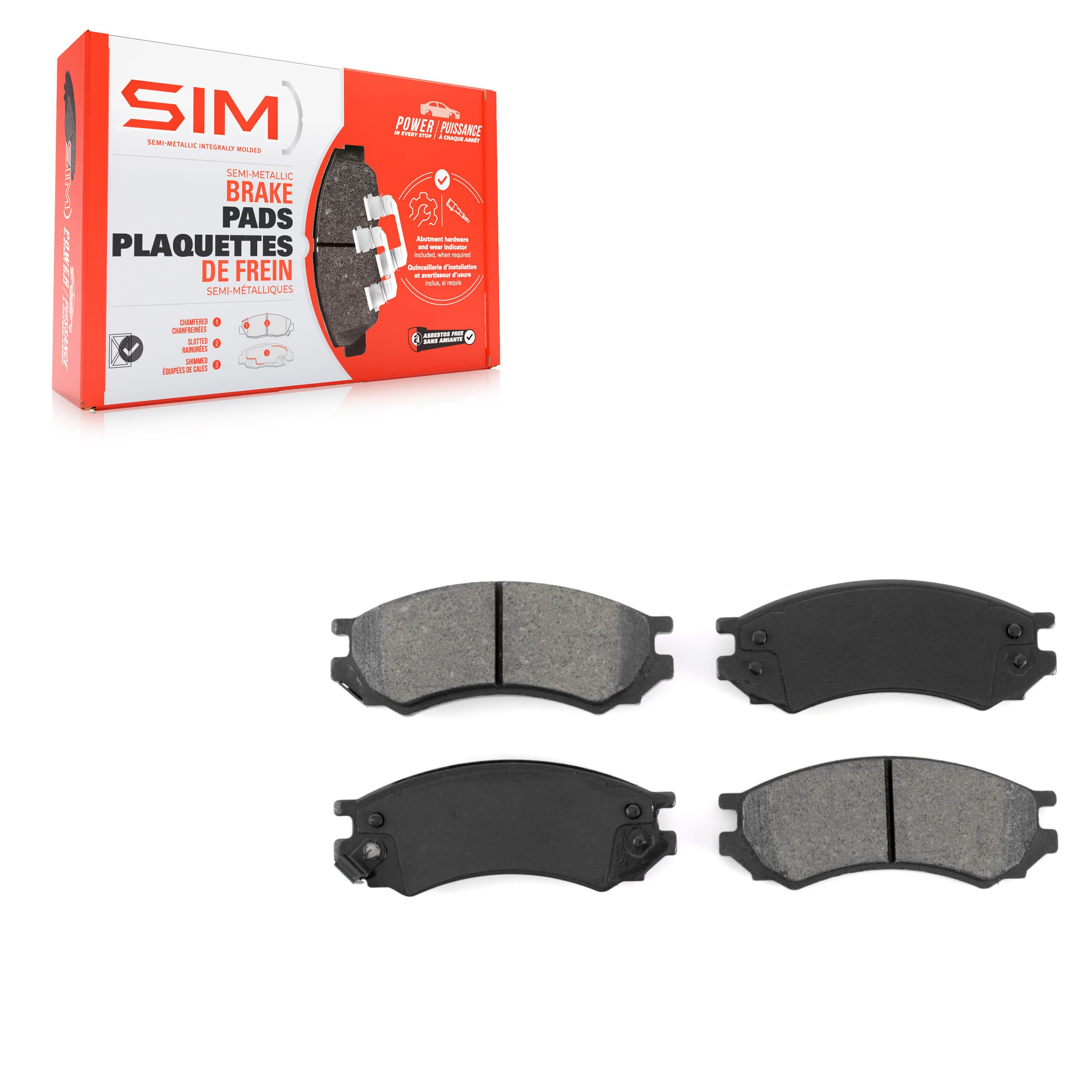 SIM - SIM-507 - Front Disc Brake Pad image 1