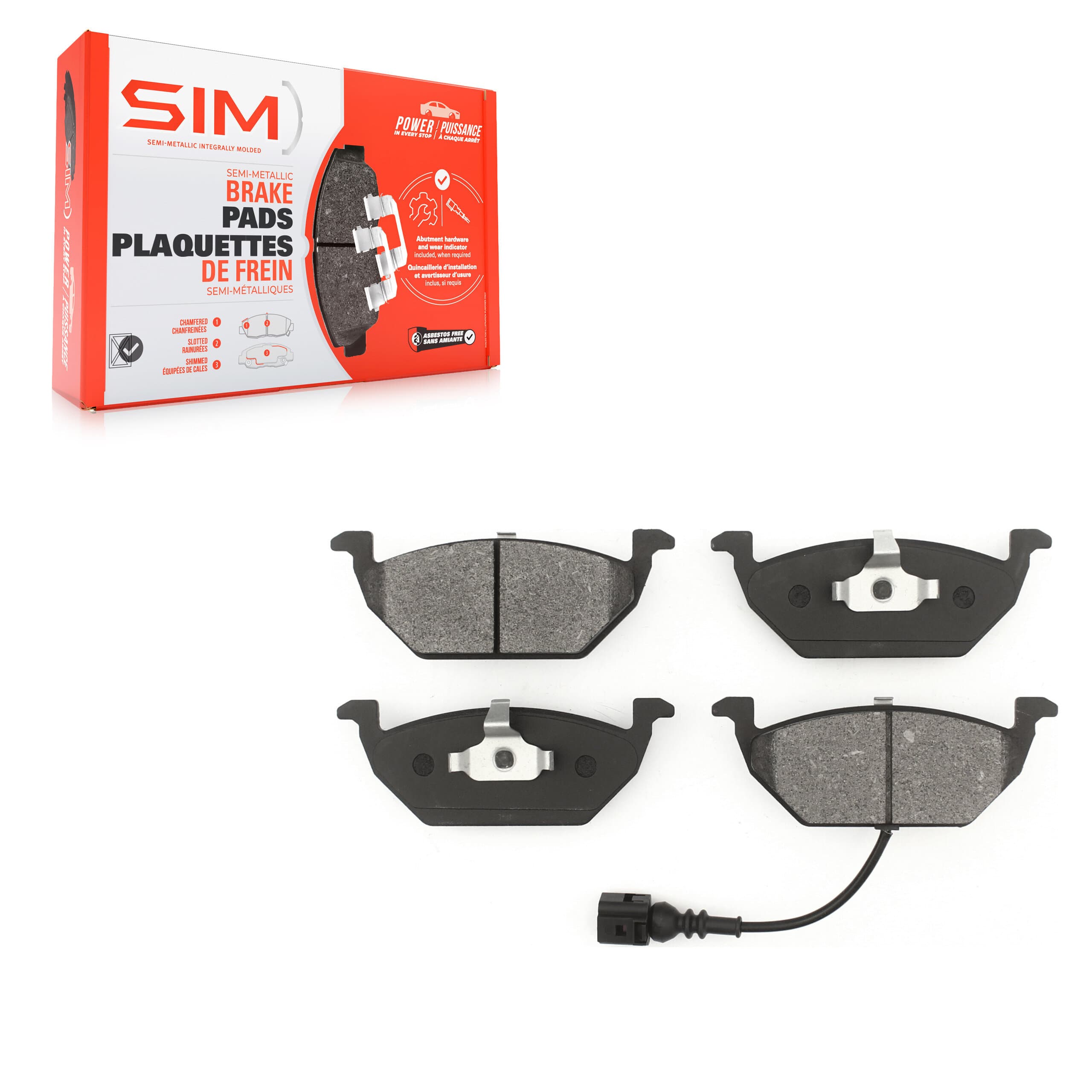 SIM - SIM-768A - Front Disc Brake Pad image 1