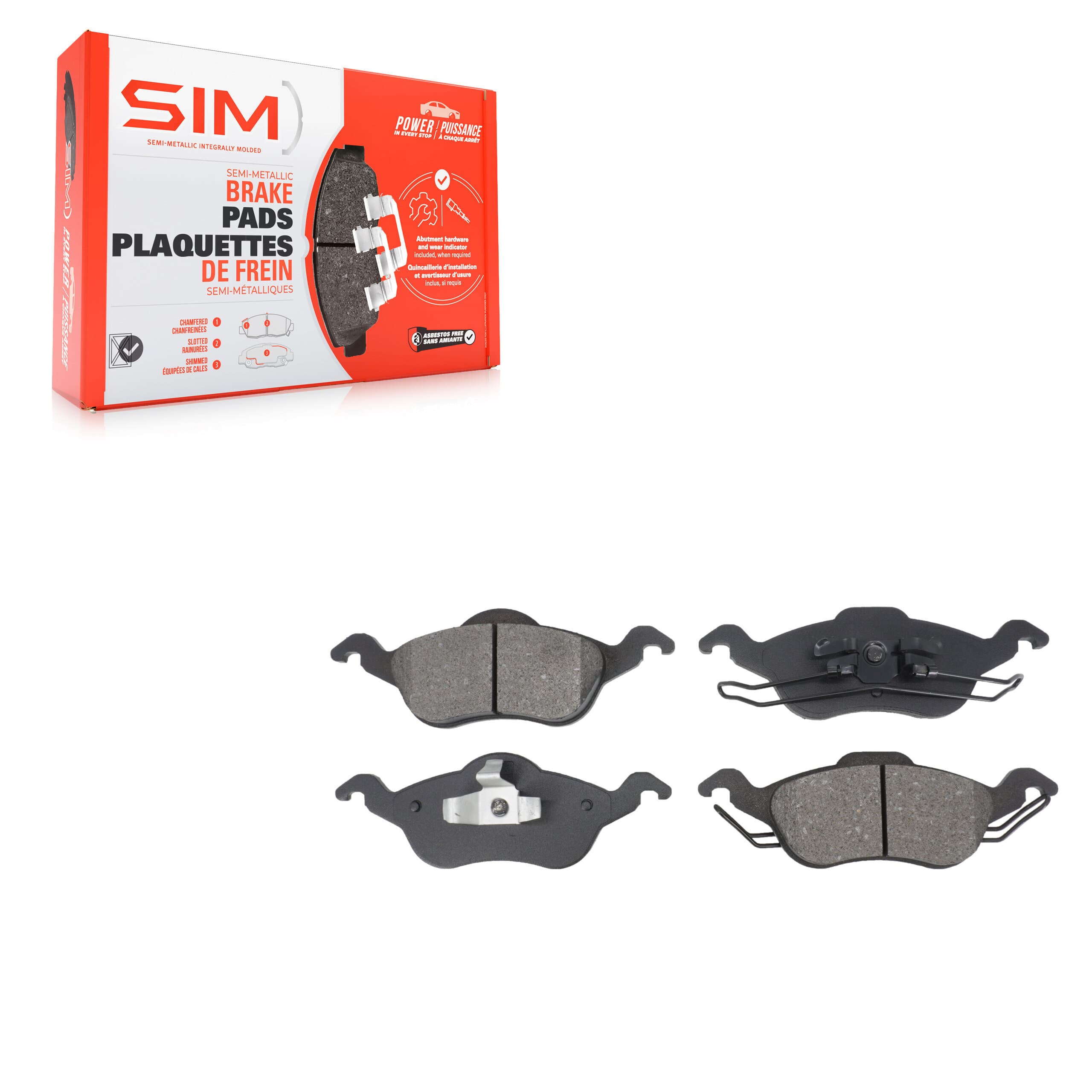 SIM - SIM-816 - Front Disc Brake Pad image 1