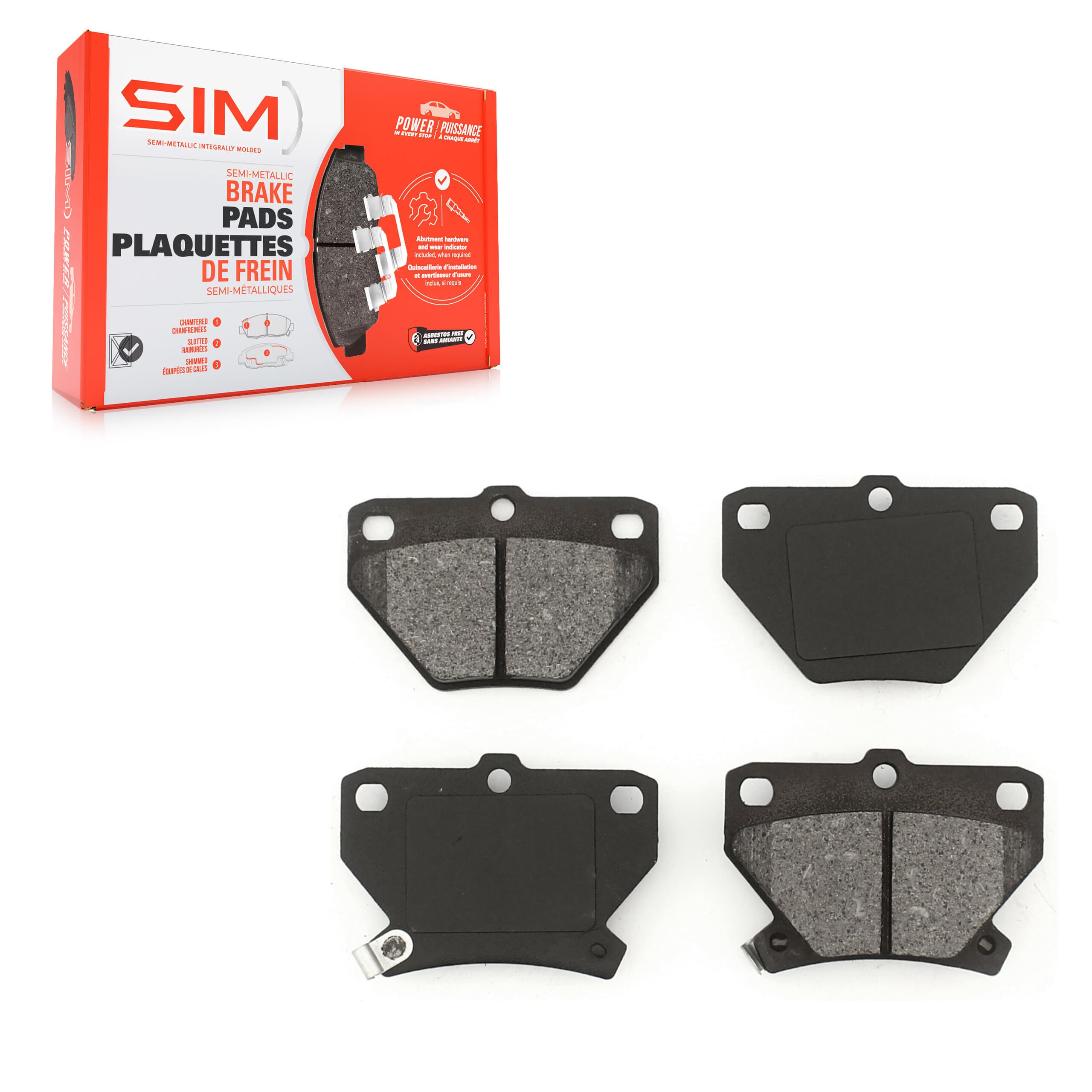 SIM - SIM-823 - Rear Disc Brake Pad image 1